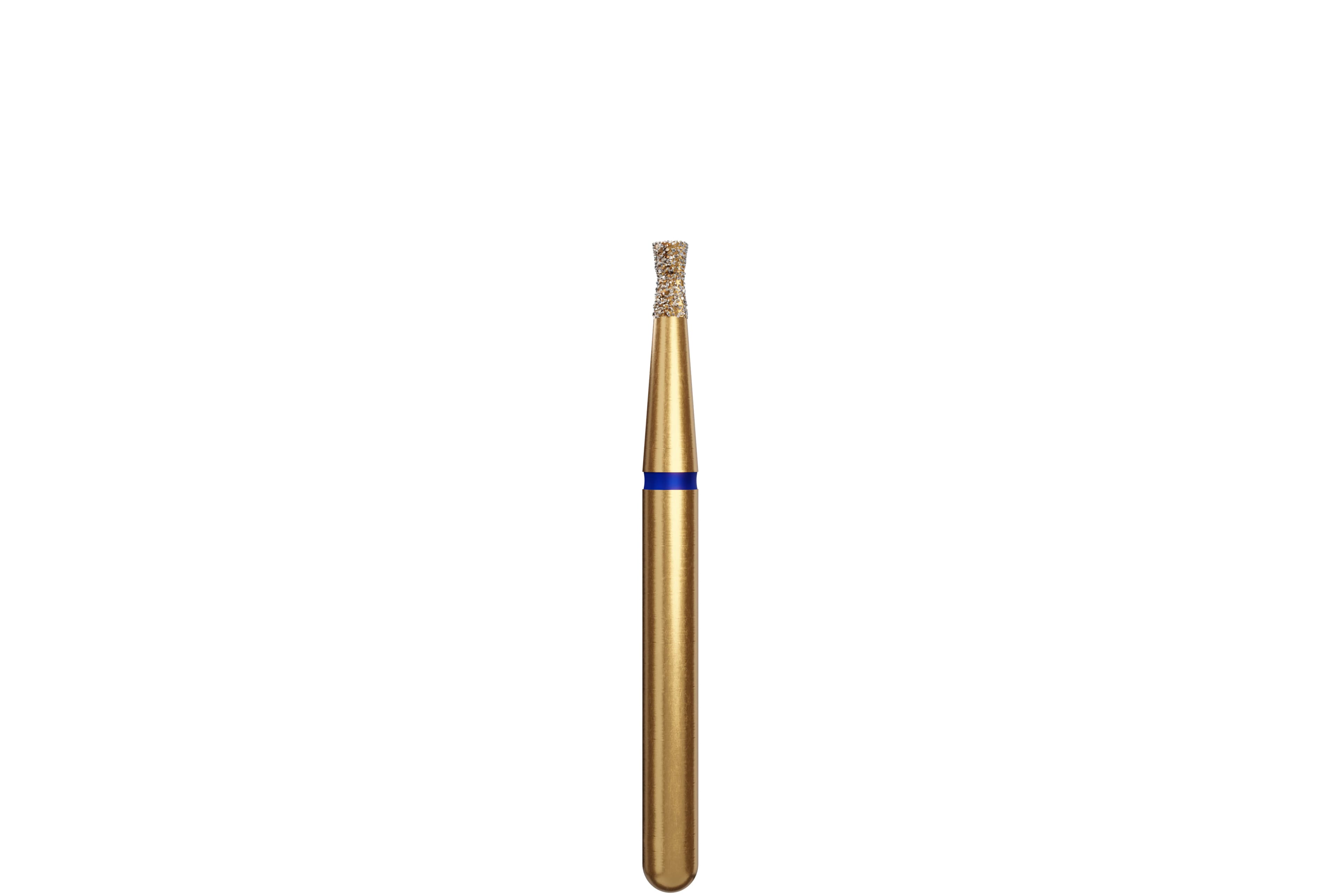 Coltene Alpen Multi-Use Multilayer Diamond Bur, Inverted Cone with Collar, FG, Medium Grit, #806-012, 1.2 mm Head Diameter, 2.2 mm Head Length, 5/Pkg - Alpen® Diamonds - Medium - #806-012 (2.2) - Image 1