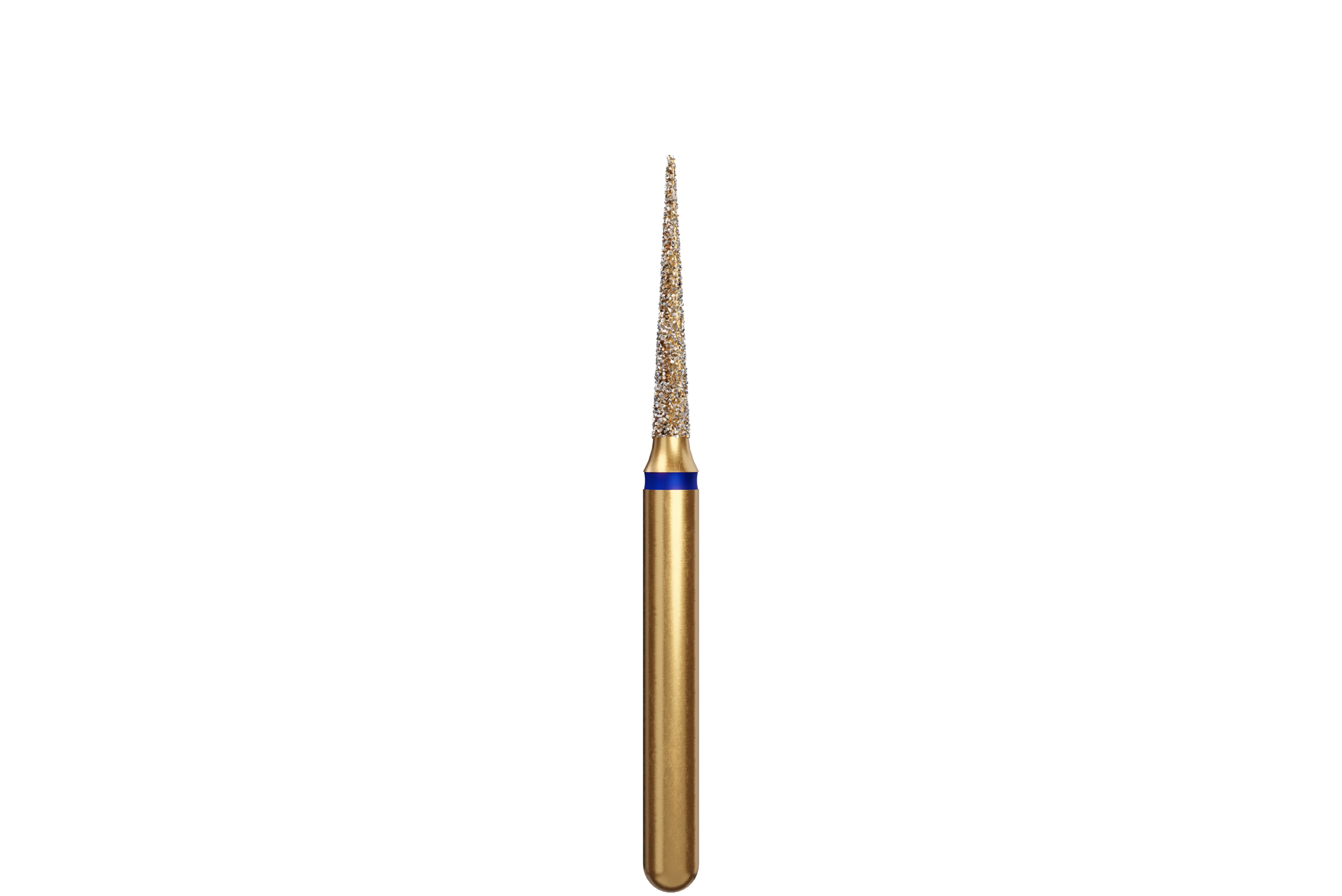 Alpen Diamond Bur, FG, Needle, Medium, Blue, #858-012M, 1.2 mm Head Diameter, 8 mm Head Length, 5/Pk, 60032387 - Alpen Diamond Burs, FG, Needle, Medium, Blue, # 858-012M, 5/Pk, 60032387 - Image 1