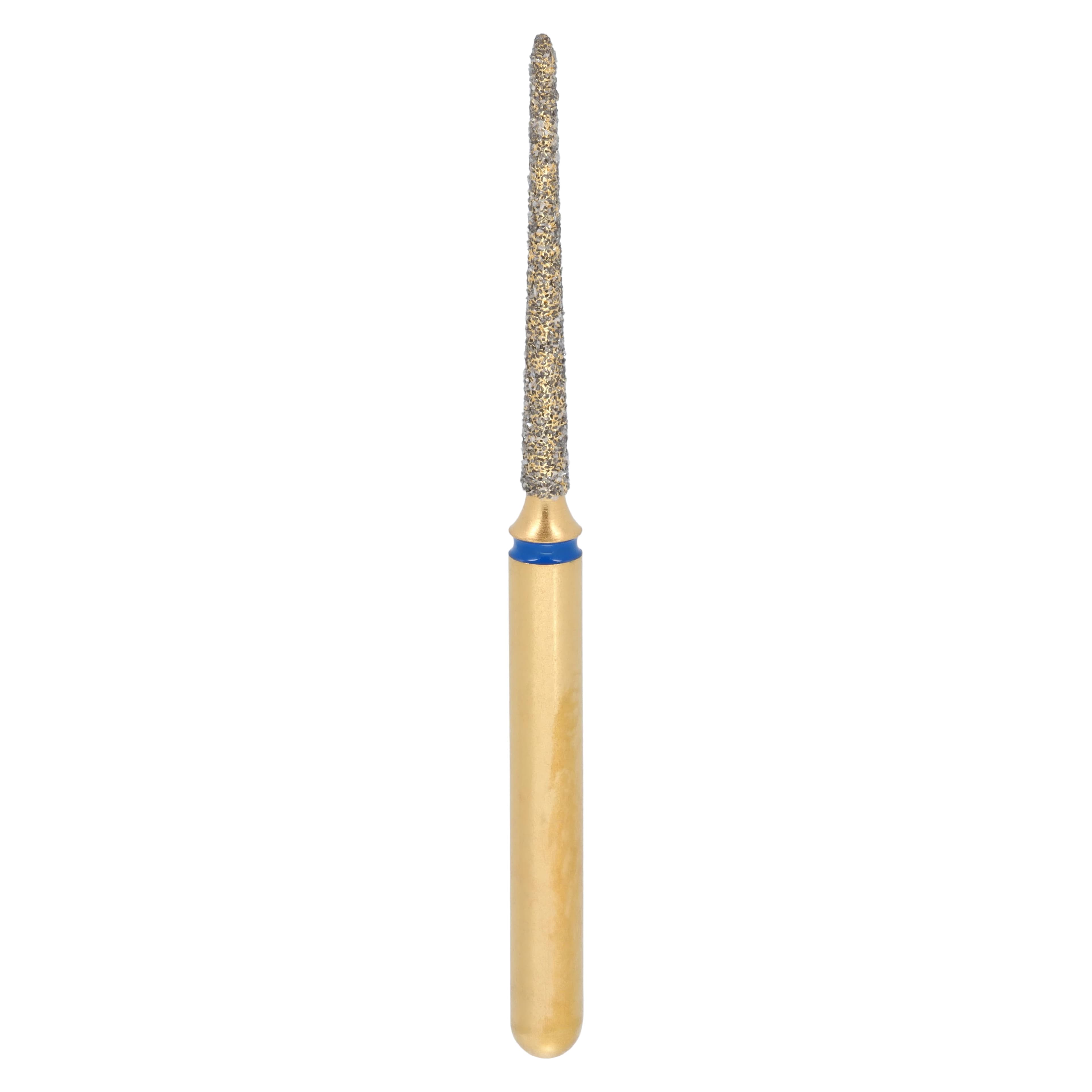 Alpen Multi-Use Diamond Bur, FG, Needle/Flame, Medium Grit, Blue, #859-010M, 1 mm Head Diameter, 10 mm Head Length, 5/Pk, 60032403 - Alpen Diamond Burs, FG, Needle, Medium, Blue, # 859-010M, 5/Pk, 60032403 - Image 1
