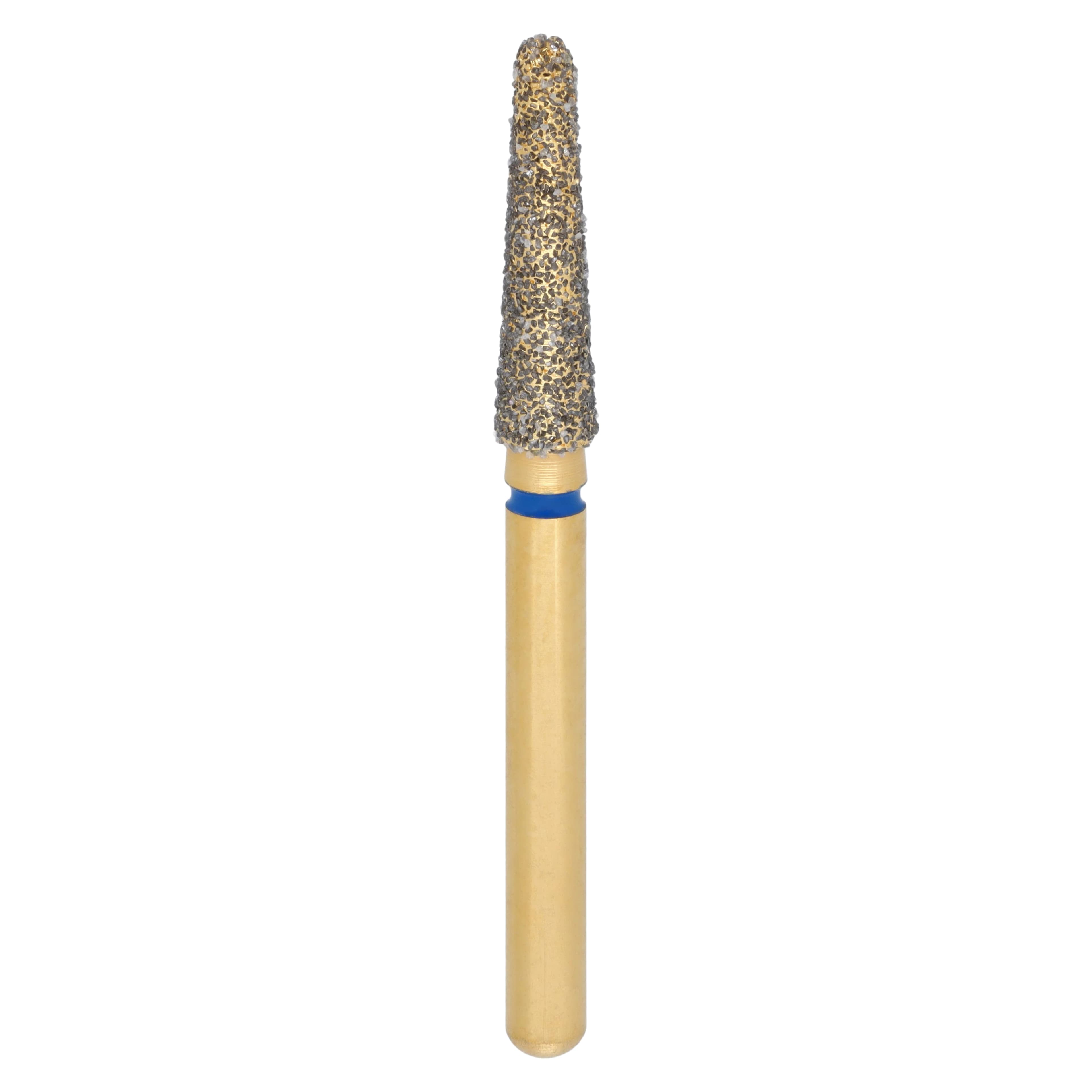 Coltene Alpen Multi-Use Diamond Bur, FG, Round End Taper, Medium Grit, #856-021, 2.1mm Head Diameter, 5/Pkg - Alpen® Diamonds - Medium - #856-021 (9.0) - Image 1