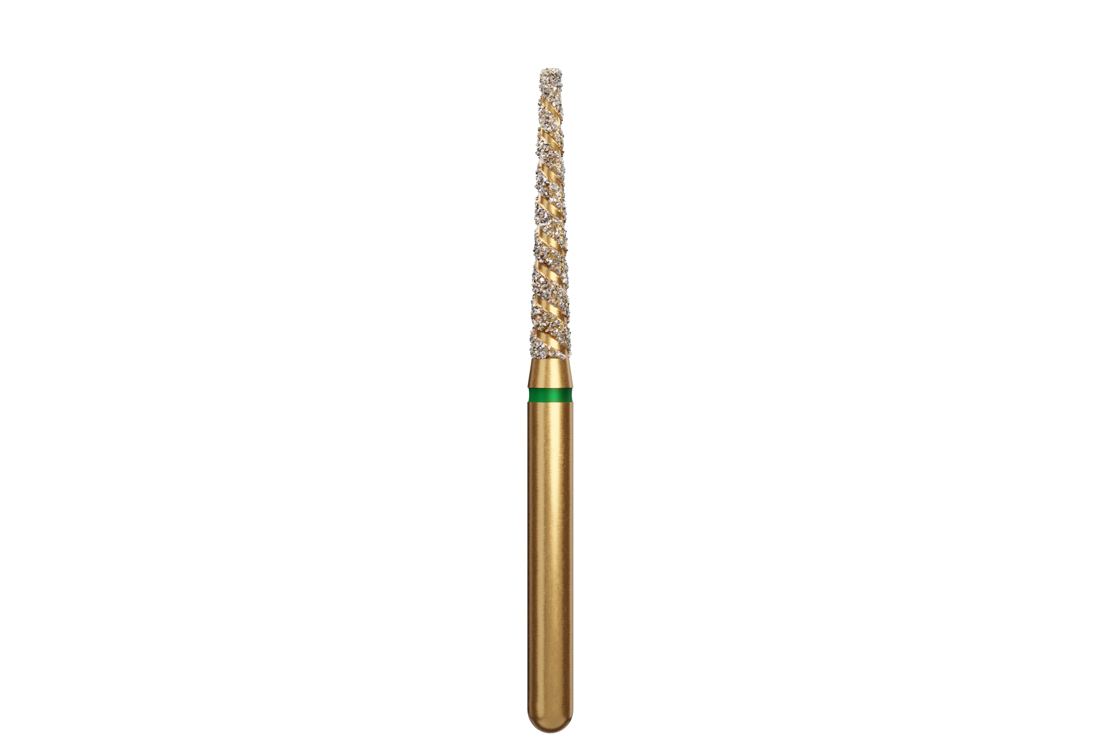 Coltene Alpen TurboCut Diamond Bur, FG, Coarse, Flat End Taper, #848-016, 1.6 mm Head Diameter, 10 mm Head Length, 5/Pack - Alpen® TurboCut® Diamonds - #848-016 (10.0) - Image 1