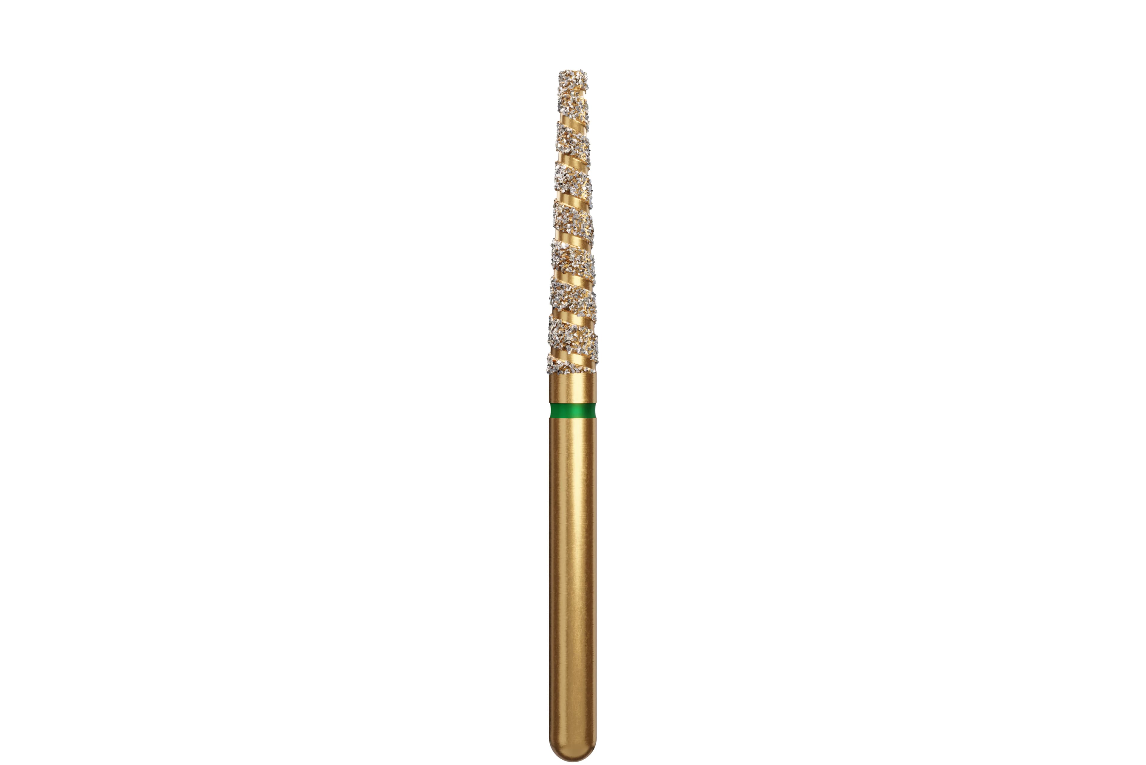 Coltene Alpen TurboCut Diamond Bur, FG, Coarse, Flat End Taper, #848-018, 1.8 mm Head Diameter, 10 mm Head Length, 5/Pack - Alpen® TurboCut® Diamonds - #848-018 (8.0) - Image 1