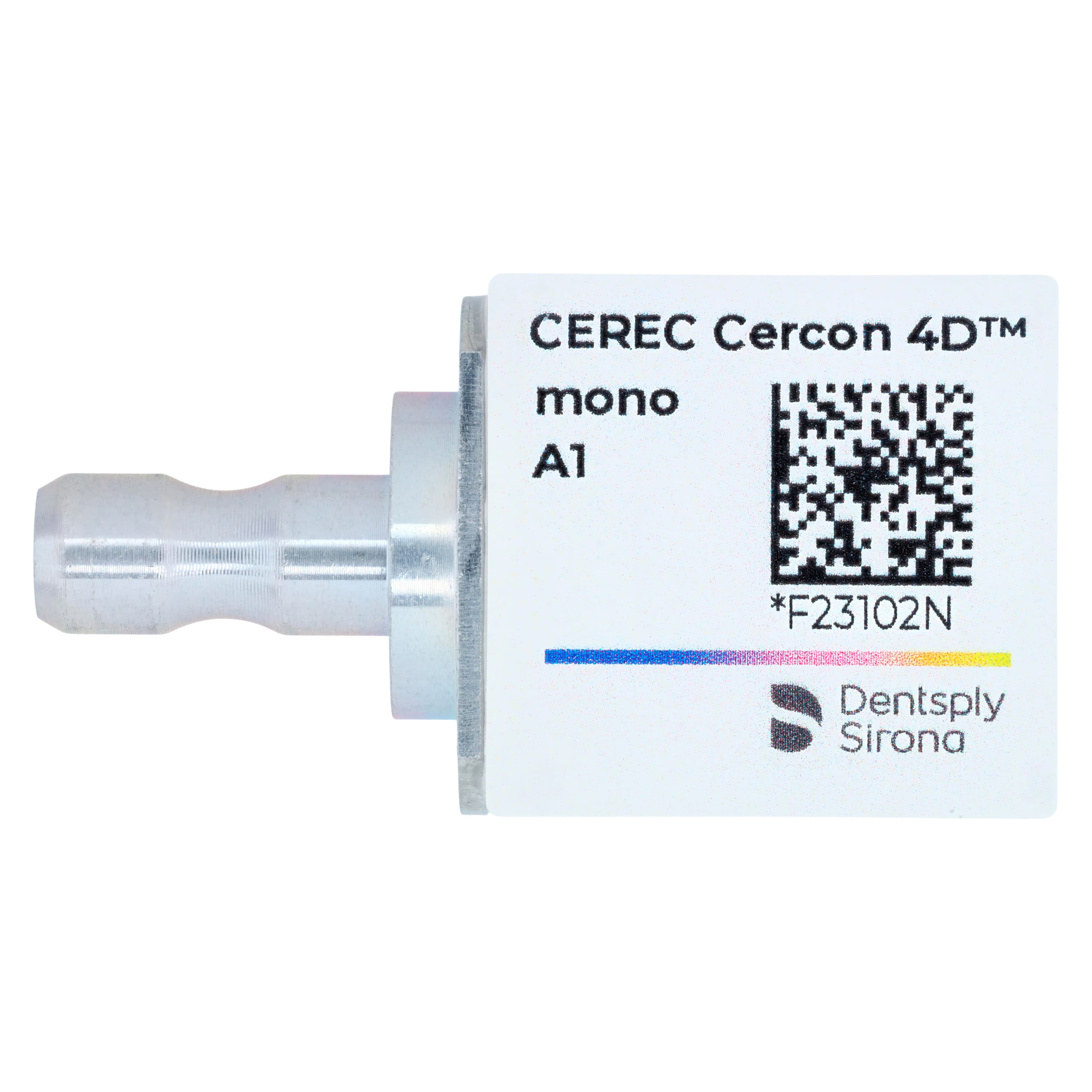 CEREC Cercon 4D Multidimensional Zirconia CAD/CAM Milling Block, Mono, Shade A1, 4/Box - CEREC Cercon 4D Mono CAD Blocks - Image 1