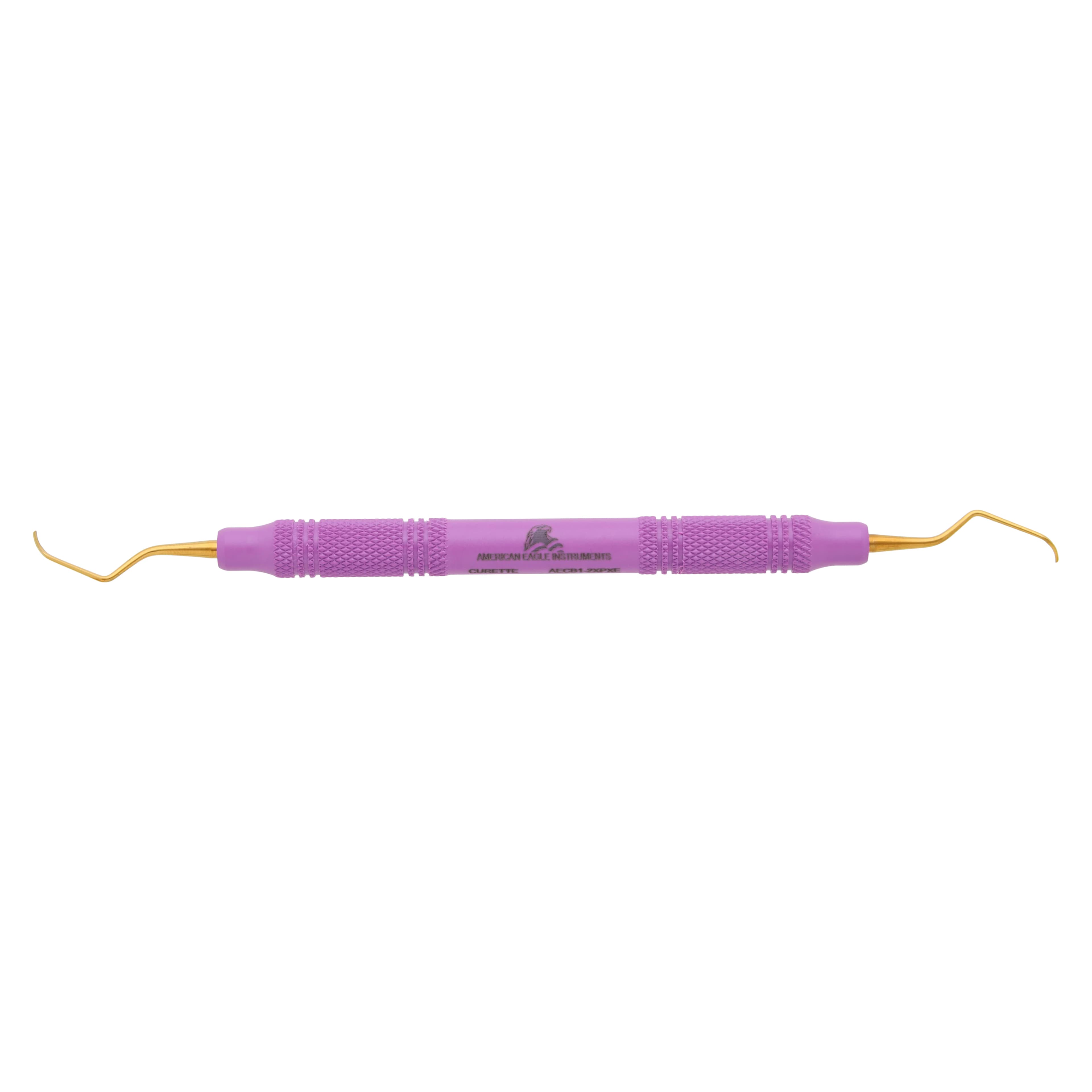 XP Squared Technology Universal Curette, Barnhart 1/2, Narrow Blade, Double End, EagleLite Resin Handle, Purple, AECB1-2XPXE - XP SQUARED Technology Universal Curette – # 1/2 Barnhart , Narrow Blade, EagleLite™ Resin handle, Purple, Double End - XP SQUARED Technology Universal Curette – # 1/2 Barnhart , Narrow Blade, EagleLite™ Resin handle, Purple, Double End - Image 1