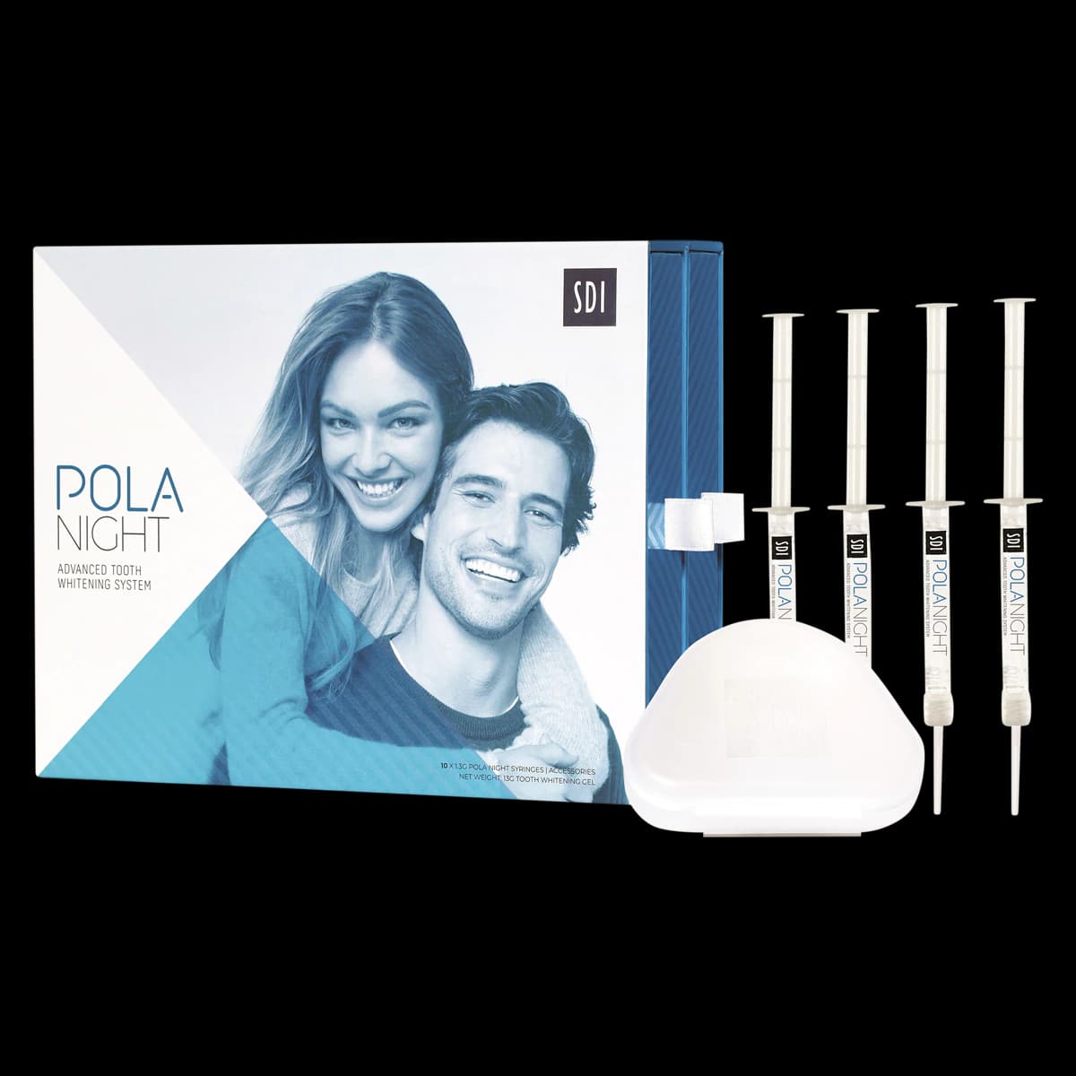 Pola Night Tooth Whitening System, 16% Carbamide Peroxide, Syringe Kit, 1.3 g, 10/Pk, 7700109 - Pola Night Tooth Whitening System, 16% Carbamide Peroxide, Syringe Kit, 1.3 g, 10/Pk, 7700109 - Image 1