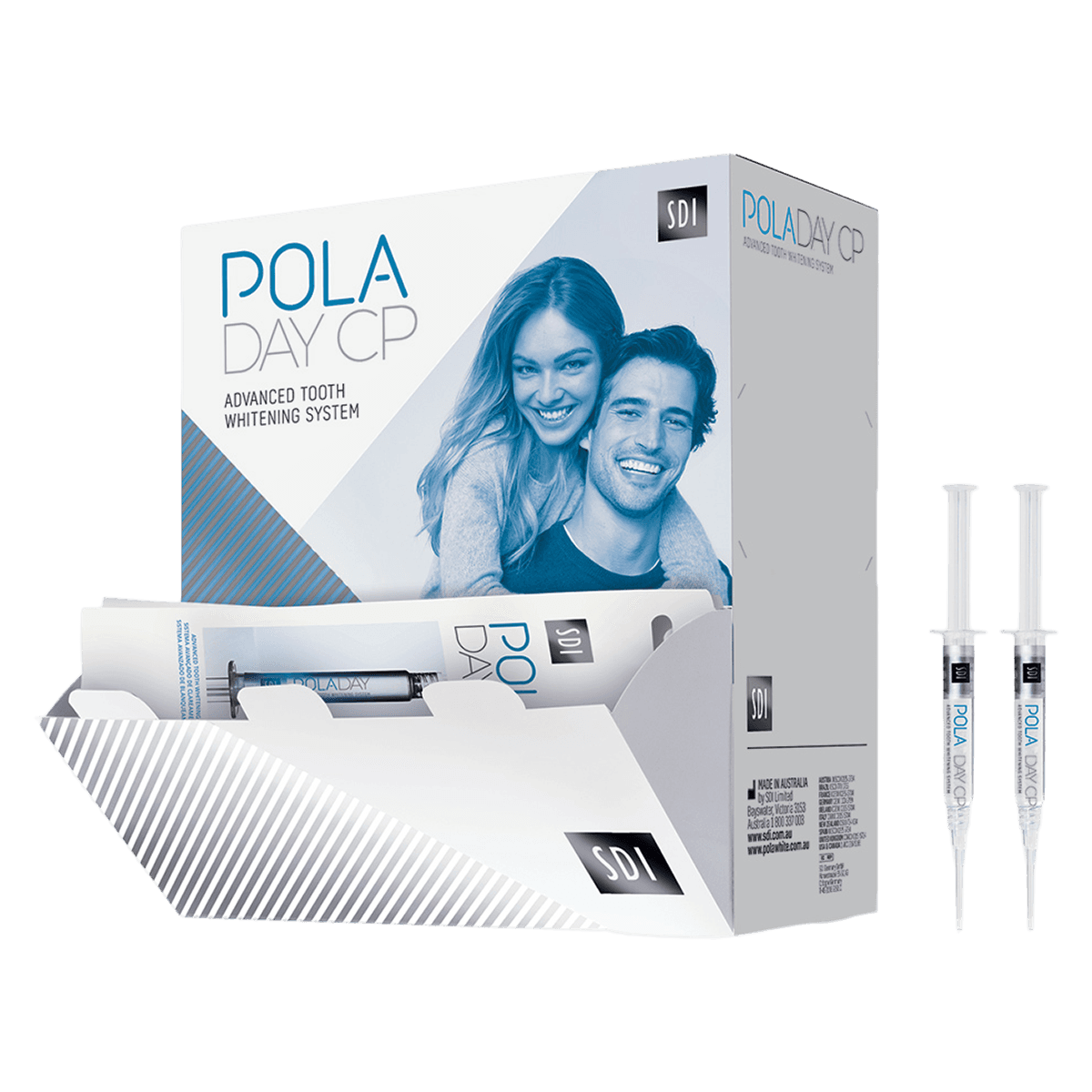 Pola Day CP 35% Carbamide Peroxide Take-Home Whitening System, Syringe Dispenser Pack, 3 g, Spearmint, 50/Bx, 7700073 - POLA DAY CP DISP PACK 35% 3GM SYRINGE PK50 - Image 1