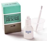 Tokuso® Rebase Mr. Bond Kit, Metal Primer for Self-Curing Acrylic Resin, 5.5mL Bottle with Brushes and Cup - Tokuso® Rebase Mr. Bond Kit - Image 1