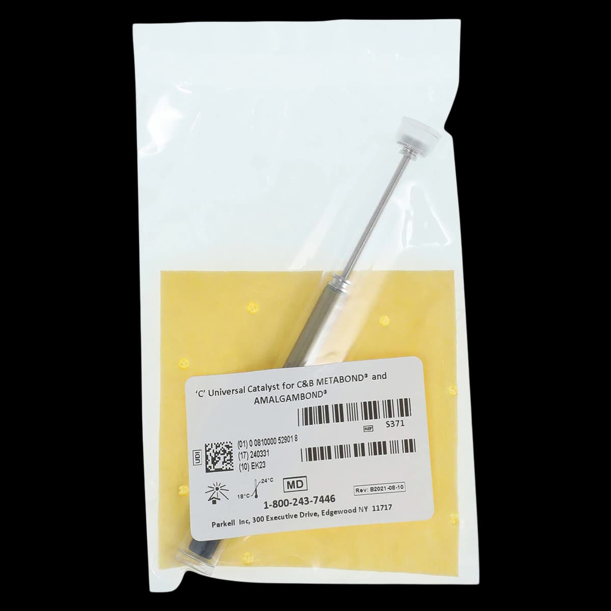 Parkell Amalgambond PLUS Universal 4-META Catalyst, Self-Cure, 0.7 mL Bottle, 1/Pk, S371 - Amalgambond PLUS Adhesive, Self-Cure, Catalyst, 0.7 ml, 1/Pk, S371 - Image 1