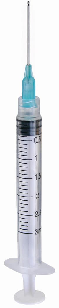 Max-i-Probe Irrigation Probe with 3cc Syringe, 23 Gauge x 1", Light Blue, #70, 100/Box, MAX231S - Max-i-Probe Irrigation Probe Light Blue 23ga x 1" 3cc Pack of 100 - Image 1