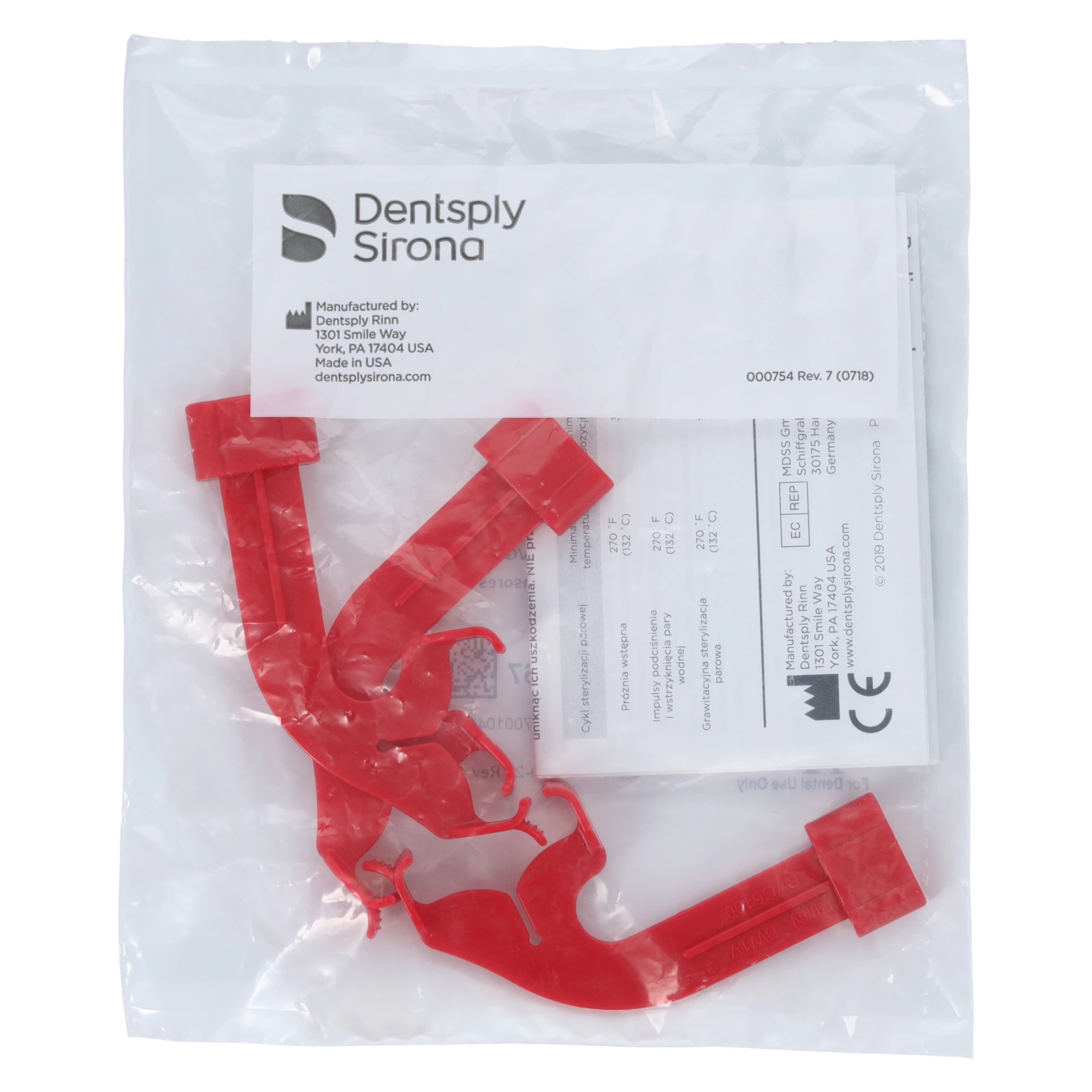 XCP-DS® Bite Wing Biteblock for Carestream/Kodak 5100/6100/6500 Digital Sensors, Red, #1 Vertical, 3/Pack, 553017 - XCP-DS® Bite Wing Biteblock for Carestream/Kodak 5100/6100/6500 Digital Sensors Red #1 Vertical Size Pack of 3 - Image 1