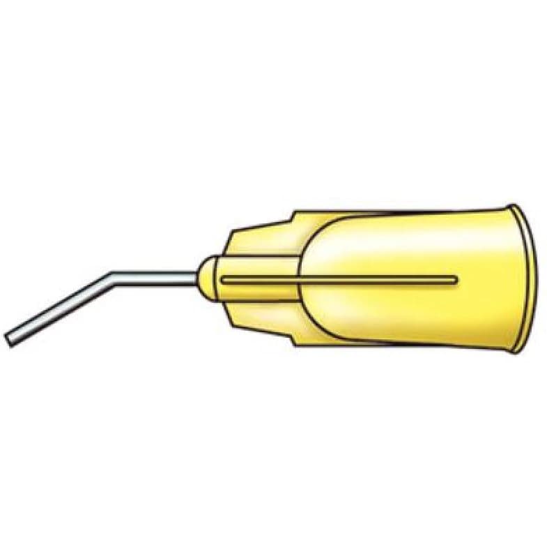 Lone Star Technologies Bent Needle Tips, 20 Gauge, Yellow, 100/Pkg, #000228 - Bent Needle Tips, 100/Pkg - 20 Gauge, Yellow - Image 1