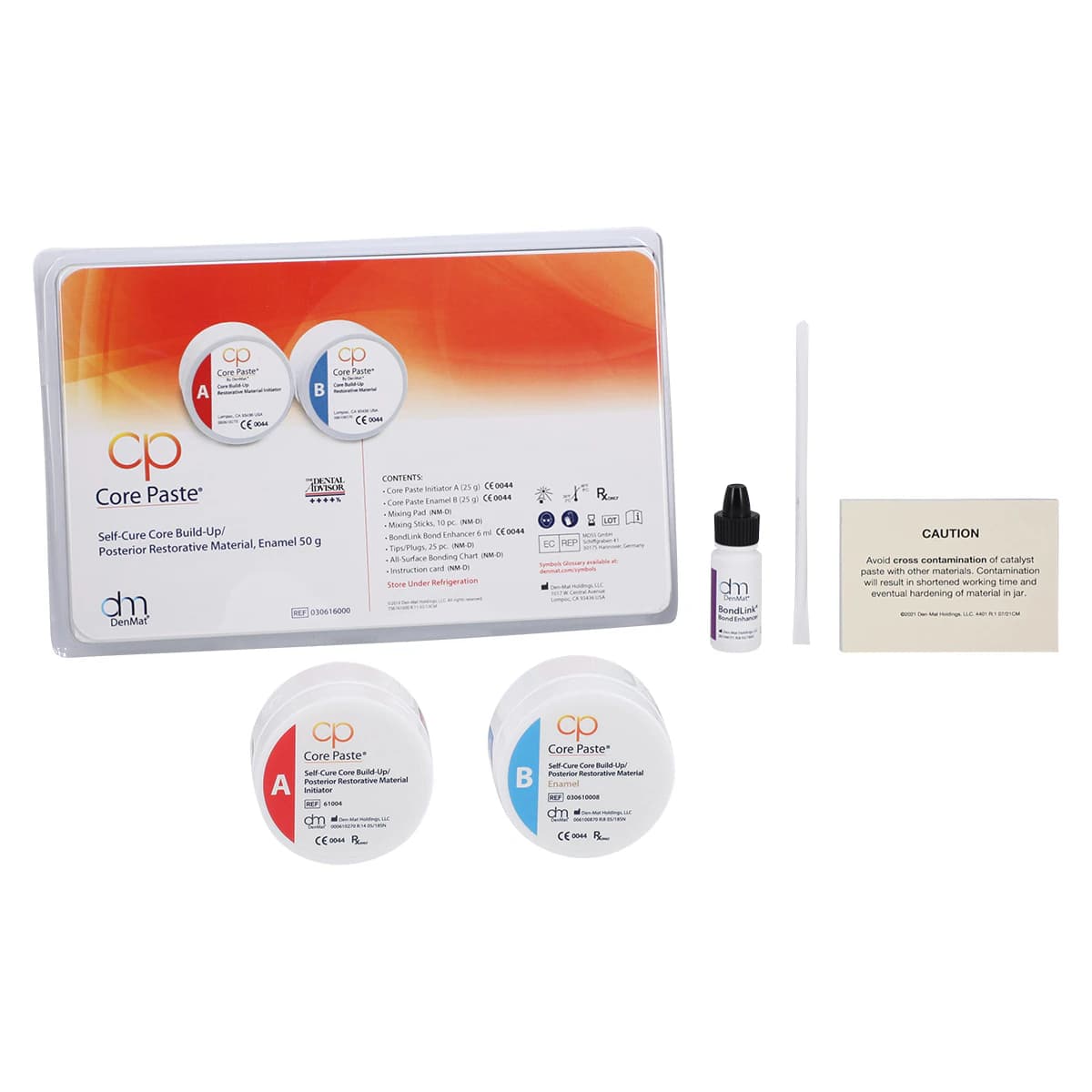 Core Paste Enamel Self-Cure Core Build-Up Kit, 50 g (25 g A + 25 g B), 030616000 - Core Paste Enamel Kit 50g - Image 1