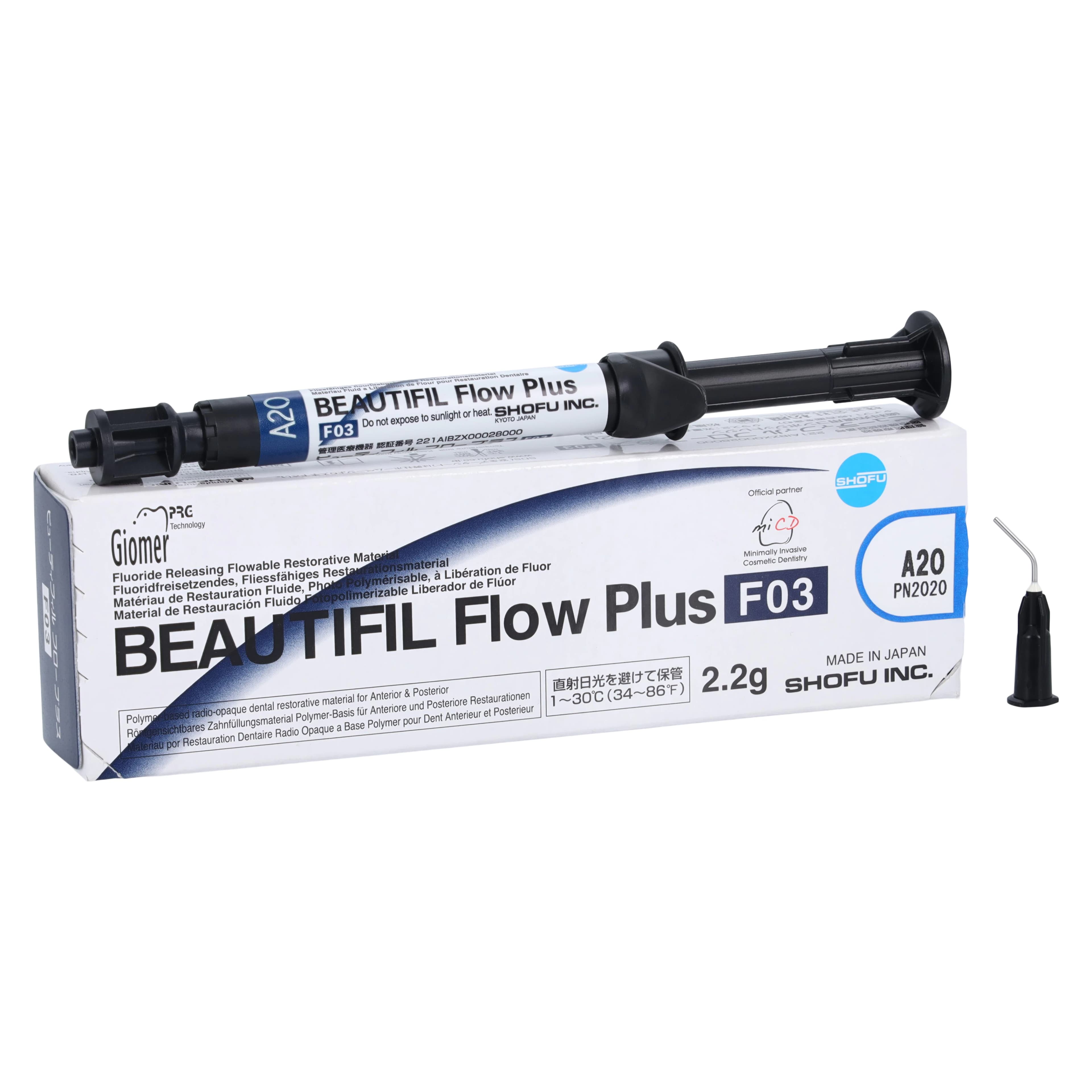 Beautifil Flow Plus Hybrid Composite, Light-Cure, Syringe Refill, F03 Low Flow, 2.2 g, A2O, 1/Pk, 2020 - Beautifil Flow Plus Hybrid Composite, Light-Cure, Syringe Refill, F03, 2.2 g, A2O, 1/Pk, 2020 - Image 1