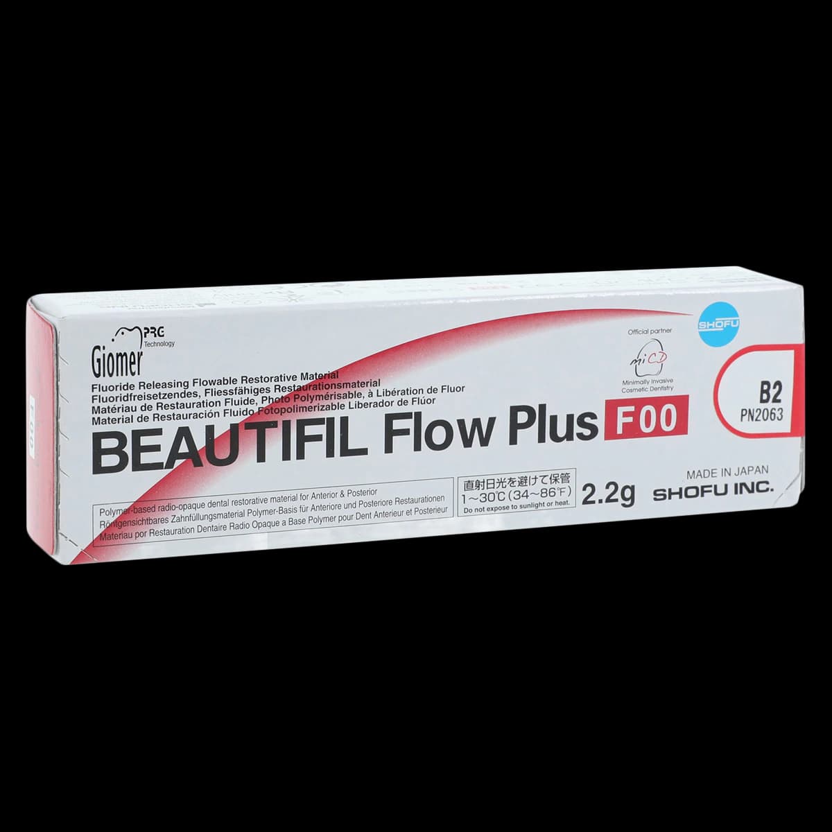 Beautifil Flow Plus Hybrid Composite, Light-Cure, Syringe Refill, F00 Zero Flow, 2.2 g, B2, 1/Pk, 2063 - Beautifil Flow Plus Hybrid Composite, Light-Cure, Syringe Refill, F00, 2.2 g, B2, 1/Pk, 2063 - Image 1
