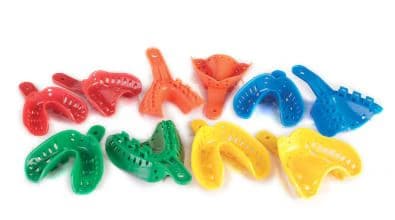 Excellent-Lock Disposable Ortho Impression Trays, Adult Lower, Small, Blue, 50/Pk, ITT-3L-50 - Excellent Lock Impression Trays, Adult, Lower, Small, 50/Pk, ITT-3L-50 - Image 1