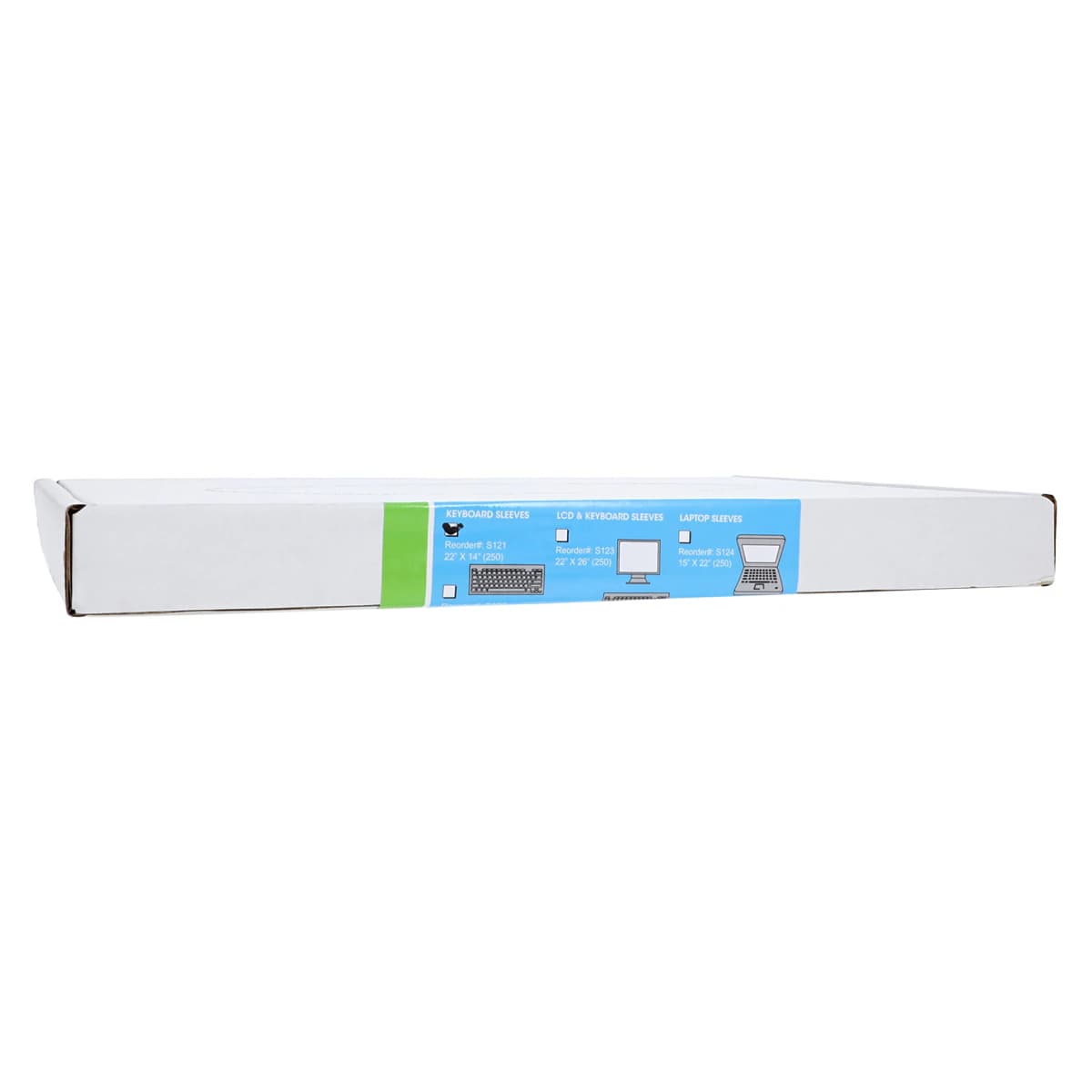 Armor Disposable Keyboard Sleeves, 22" x 14", Clear, 250/Box, S121 - Keyboard Sleeves / Covers 22in x 14in 250/Bx, S121 - Image 1