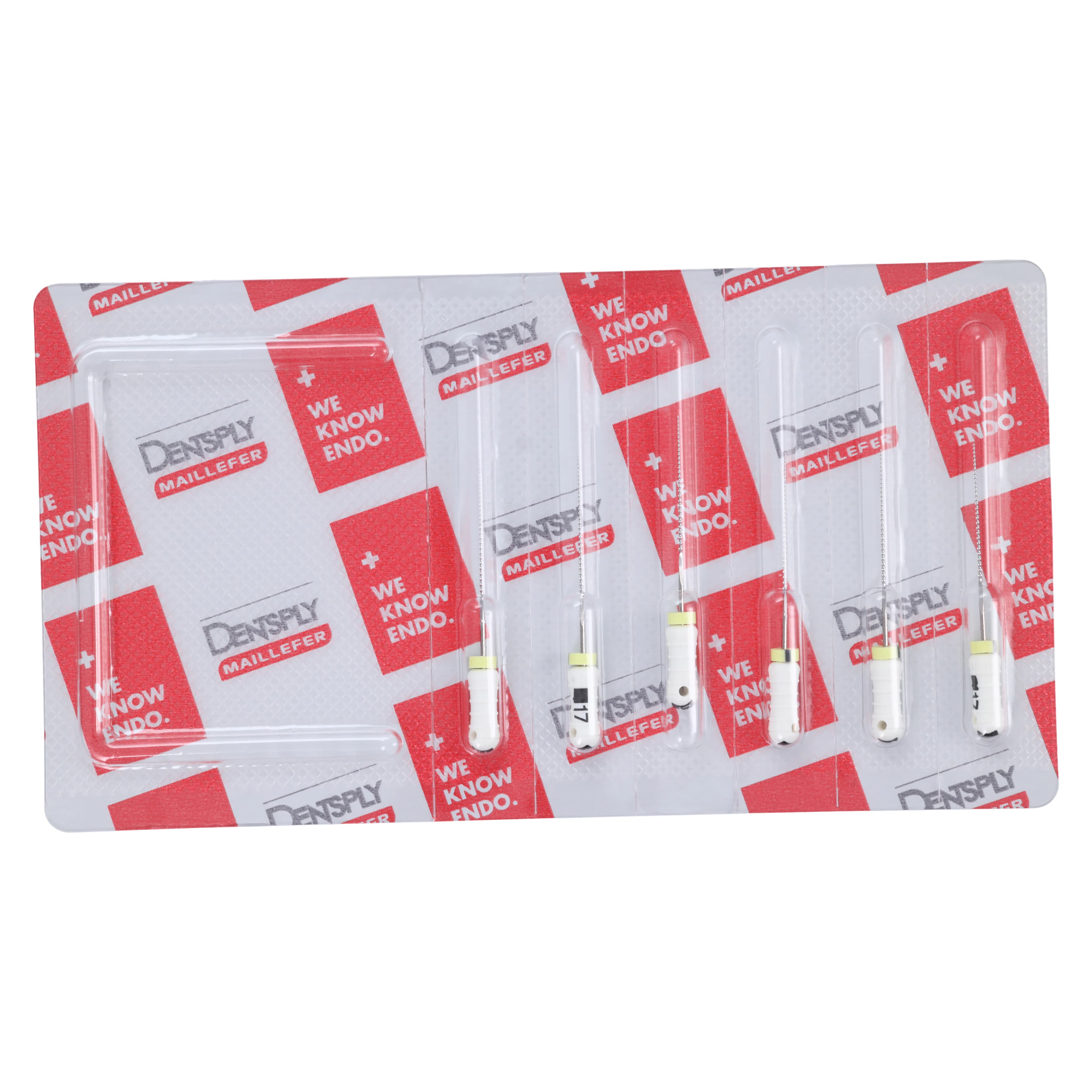 Dentsply Maillefer READYSTEEL FlexoFile #17, 25mm, Sterile Stainless Steel Hand File, 6/Pk, 6831725 - #17 White/Orange READYSTEEL FlexoFile 25mm Pack of 6 - Image 1