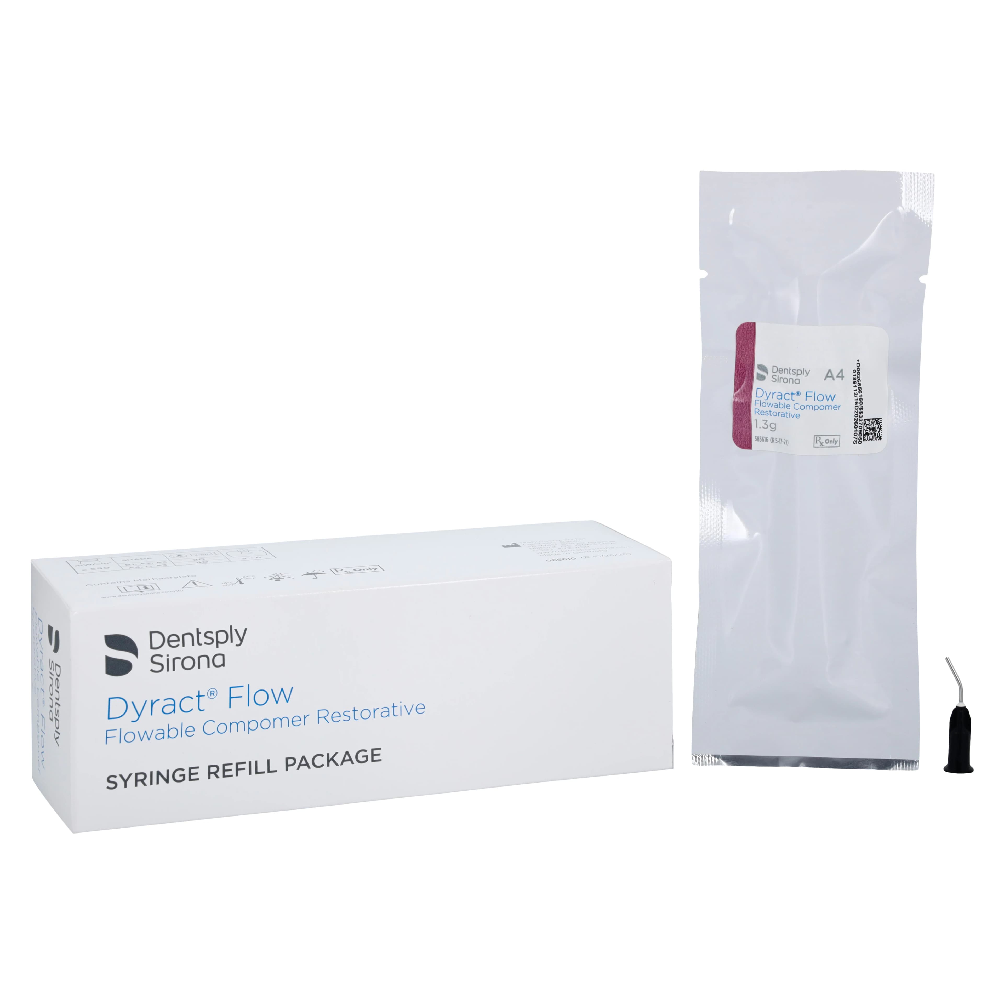 Dyract Flow Flowable Compomer Restorative Syringe Refill, Shade A4, 1.3 g, 685616 - Dyract Flow Flowable Compomer Restorative Syringe Refill - Image 1