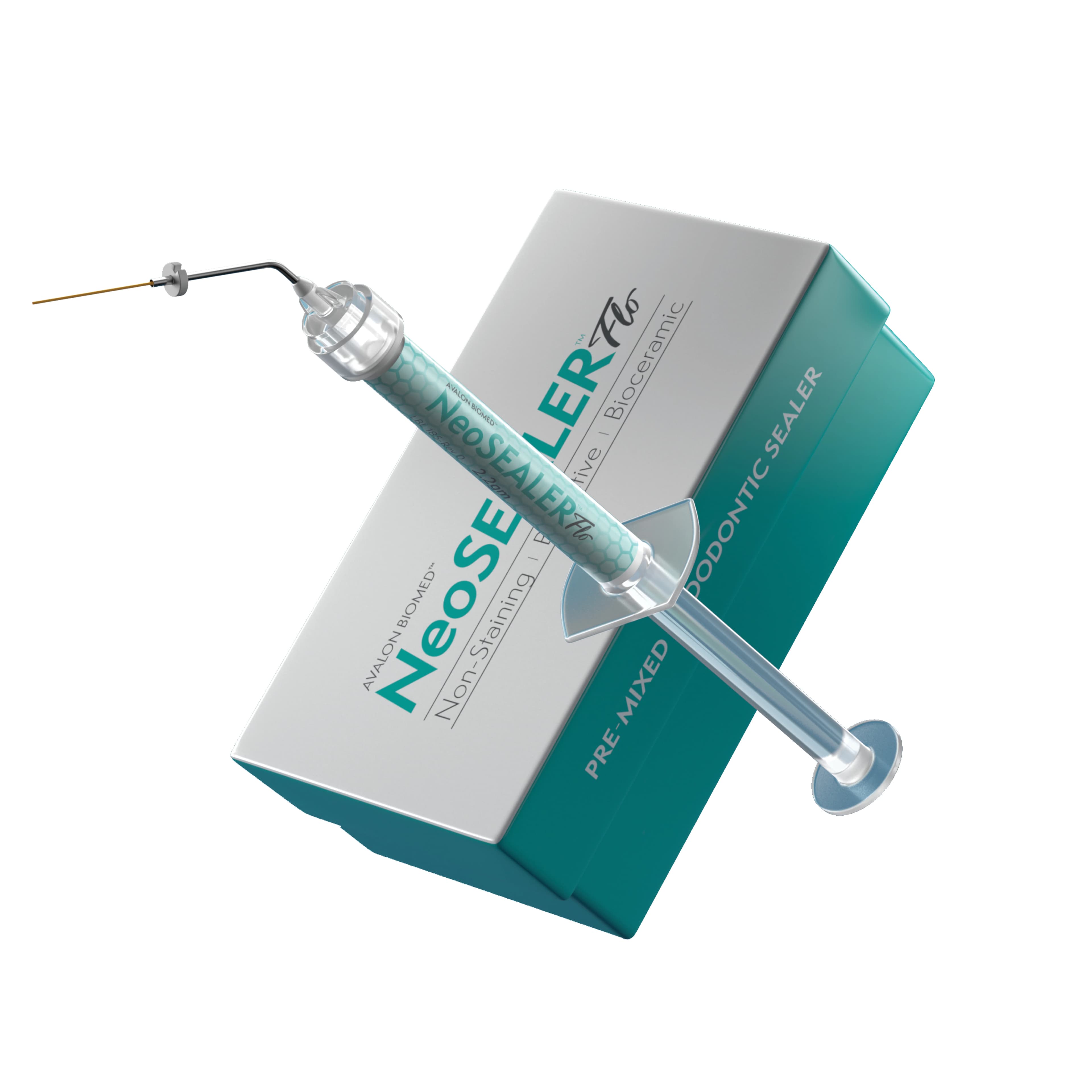 Avalon Biomed NeoSEALER Flo Bioactive Bioceramic Root Canal Sealer Kit, 4.4 g Syringe with 40 Flex Flo Tips - NeoSEALER Flo Kit 4.4g & 40 Flex Flo Tips - Image 1