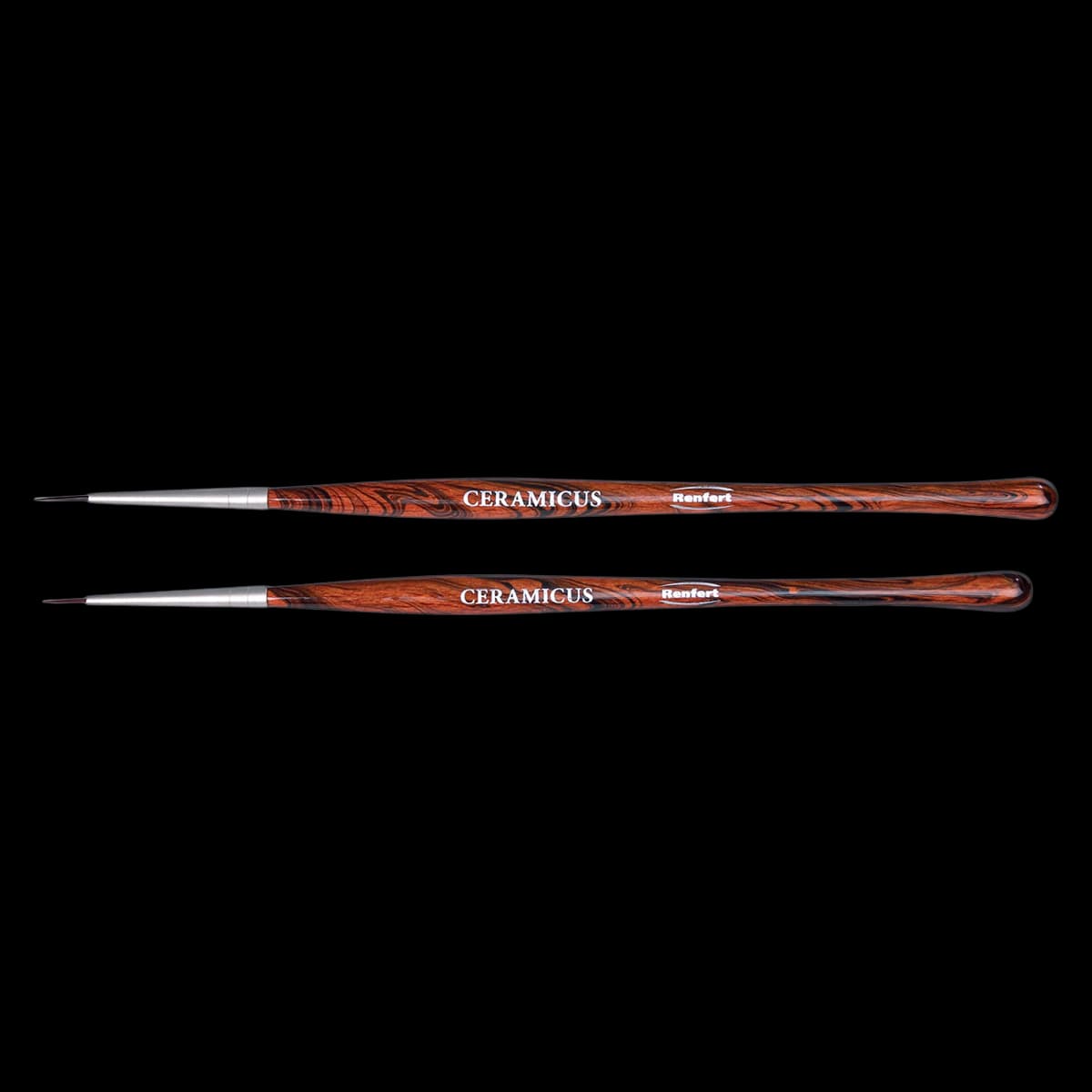 Renfert Ceramicus Staining Brush Set, Synthetic Bristle, Assorted Sizes (2x00 / 2x000) - Ceramicus Staining Brush - Image 1