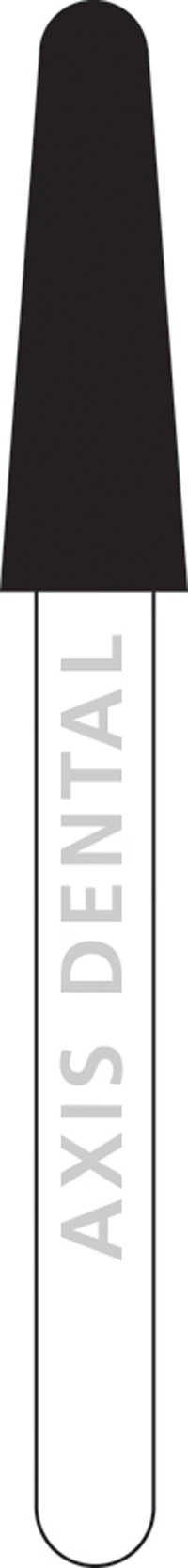 NTI Diamond Bur, Fine, FG (Friction Grip), Round End Taper, #856-021, 2.1 mm Head Diameter, 8.0 mm Head Length, 5/Pk - NTI® FG Diamonds - Fine - #856-021 (8.0) - Image 1