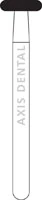NTI FG Diamond Bur, Coarse, Donut #909-040, 4.0 mm Diameter, 2.0 mm Length, Green, 50/Pk, C909-040G - NTI® FG Diamonds - Coarse - #909-040 (2.0) - Gold Pack - Image 1
