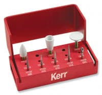 Kerr Axis Logic Set TDF Series Composite Finishing & Polishing Kit, LS-310, 5 Carbides + 3 ProGloss Polishers - Logic Set TDF Series Composite Finishing and Polishing Set - Image 1