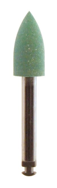 Zir-Cut Zirconia Polishers, Pre-Polishing, RA Latch, Point, #050, 5 mm, Green, 3/Pk, P901 - Zir-Cut Zirconia Polishers, Pre-Polishing, RA, Point, # 050, 5 mm, Green, 3/Pk, P901 - Image 1