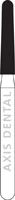 NTI FG Diamond Bur, Super Coarse, Round End Taper, Short Shank, #856-016, 1.6 mm, 5/Pkg, SC856-016M - NTI® FG Diamonds - Super Coarse - #856-016 (8.0) SS - Image 1