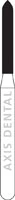 NTI Diamond Bur, FG, Super Coarse, Beveled Cylinder, #878-012, 1.2 mm Diameter, 8.0 mm Length, 5/Pkg, SC878-012 - NTI® FG Diamonds - Super Coarse - #878-012 (8.0) - Image 1