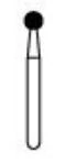 NTI Friction Grip Diamond Bur, Coarse Grit, Round, #801-023 / C801-023M, Short Shank, 2.3 mm, 5/Pkg - NTI® FG Diamonds - Coarse - #801-023 (2.3) SS - Image 1