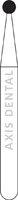 NTI Friction Grip (FG) Diamond Bur, Fine, Round, #801-012 (1.2 mm), 5/Pack, F801-012 - NTI® FG Diamonds - Fine - #801-012 (1.2) - Image 1