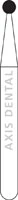 NTI Diamond Bur, FG, Round, #801, 1.2 mm, Medium Grit, Gray, 5/Pk, M801-012 - NTI Diamond Burs, FG, Round, # 801, 1.2 mm, Medium, Clear, 5/Pk, M801-012 - Image 1