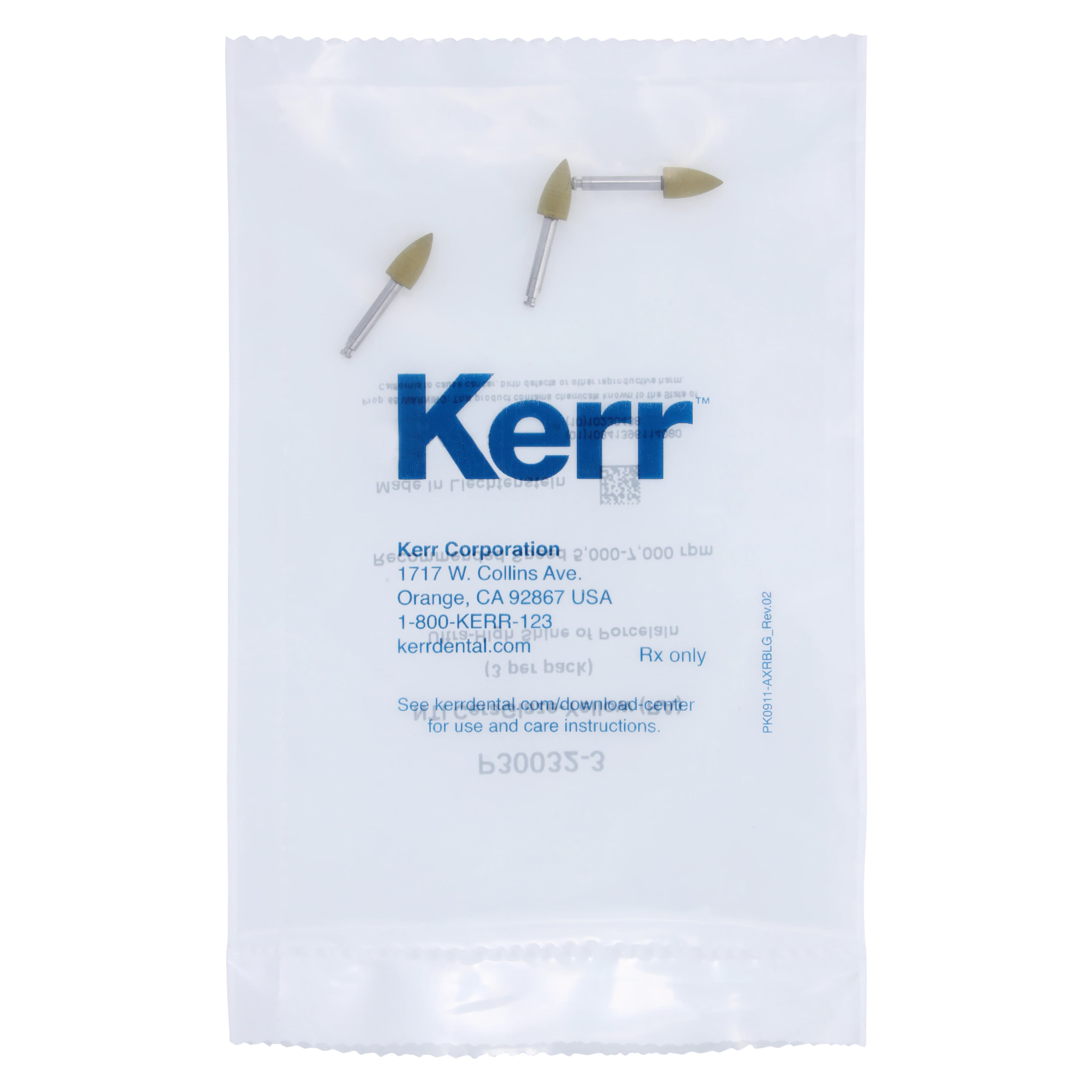 CeraGlaze Porcelain Polishing System, Superfine, Yellow, Flame, RA/Latch, 3/Pk, P30032-3 - CeraGlaze® Polishing System - Superfine RA - Flame #50 - Image 1