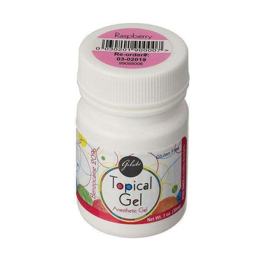 Gelato Topical Anesthetic Gel, 20% Benzocaine, Raspberry, 1 oz (30 g) Jar, 03-02019 - Gelato Topical Anesthetic Gel, 1 oz/Bt, Raspberry, 1/Pk - Image 1