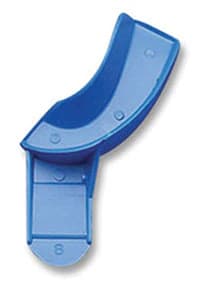 Tray-Aways® Disposable Solid Impression Trays, #8 Upper Left/Lower Right Quadrant, Blue, 12/Pack, 0921891 - Tray Aways® Disposable Solid Impression Trays UL/LR Quadrant 12/Pack - Image 1