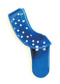 Tray Aways® Disposable Perforated Impression Trays, #7S, Upper Right/Lower Left Quadrant, Blue, 12/Pack, 0921894 - Tray Aways® Disposable Perforated Impression Trays UR/LL Quadrant 12/Pack - Image 1