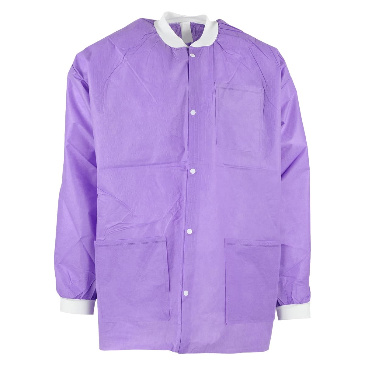 Extra-Safe Purple Lab Jacket, X-Large, Latex-Free, Fluid Resistant, AAMI Level 3, 10/Pk, 3630PPXL - Extra-Safe Purple Lab Jacket X-Large Latex-Free Fluid Resistant AAMI Level 3 Pack of 10 - Image 1