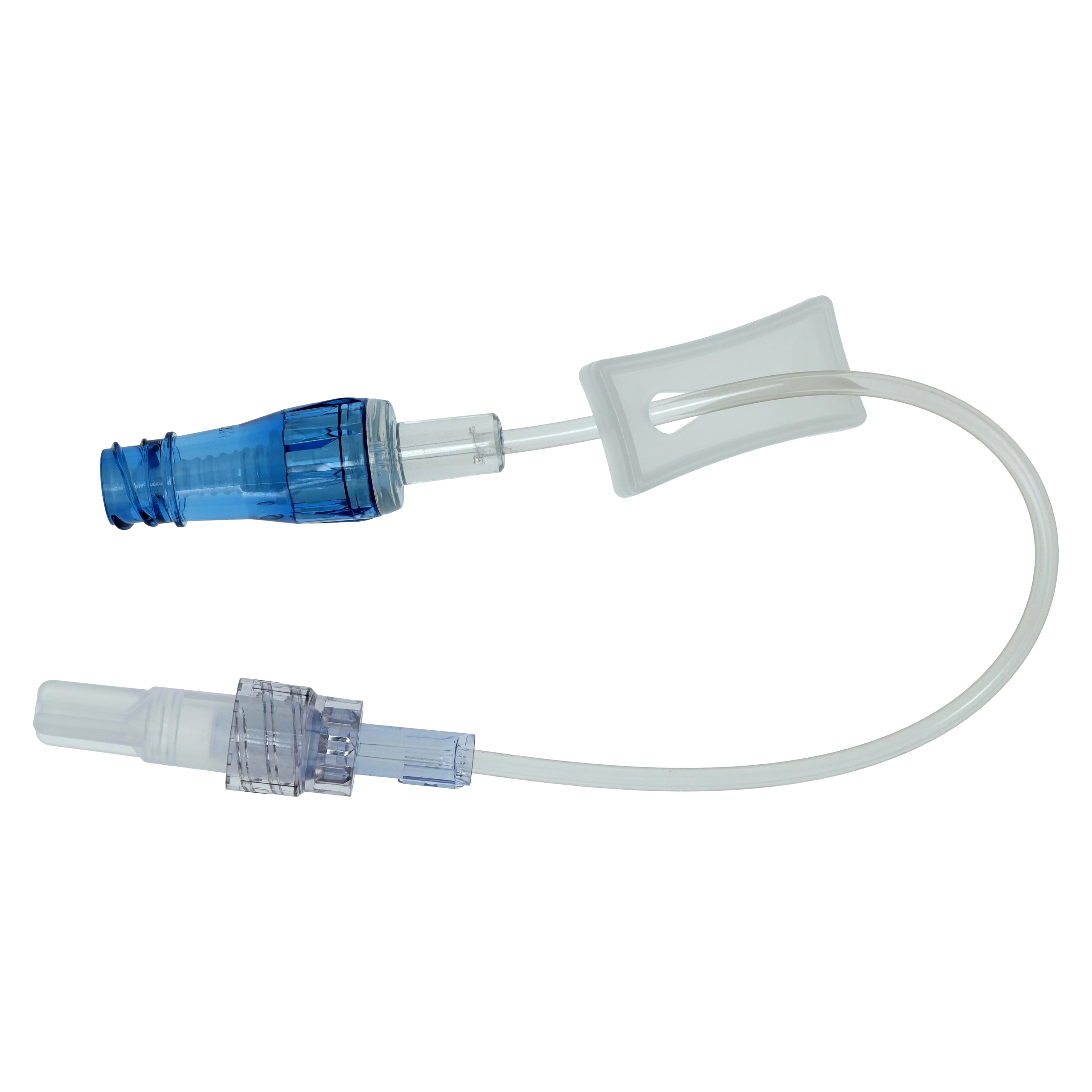 Lifeshield IV Extension Set, Microbore, 7-5/8" Tubing, Priming Volume 0.32 mL, Male Luer Lock/Retractable SPIN-LOCK Adapter, Gravity Slide Clamp, Clave Male Adapter Plug (MAP), Sterile, 50/Case - Lifeshield IV Extension Set 7-5/8" Tubing 50Cs - Image 1