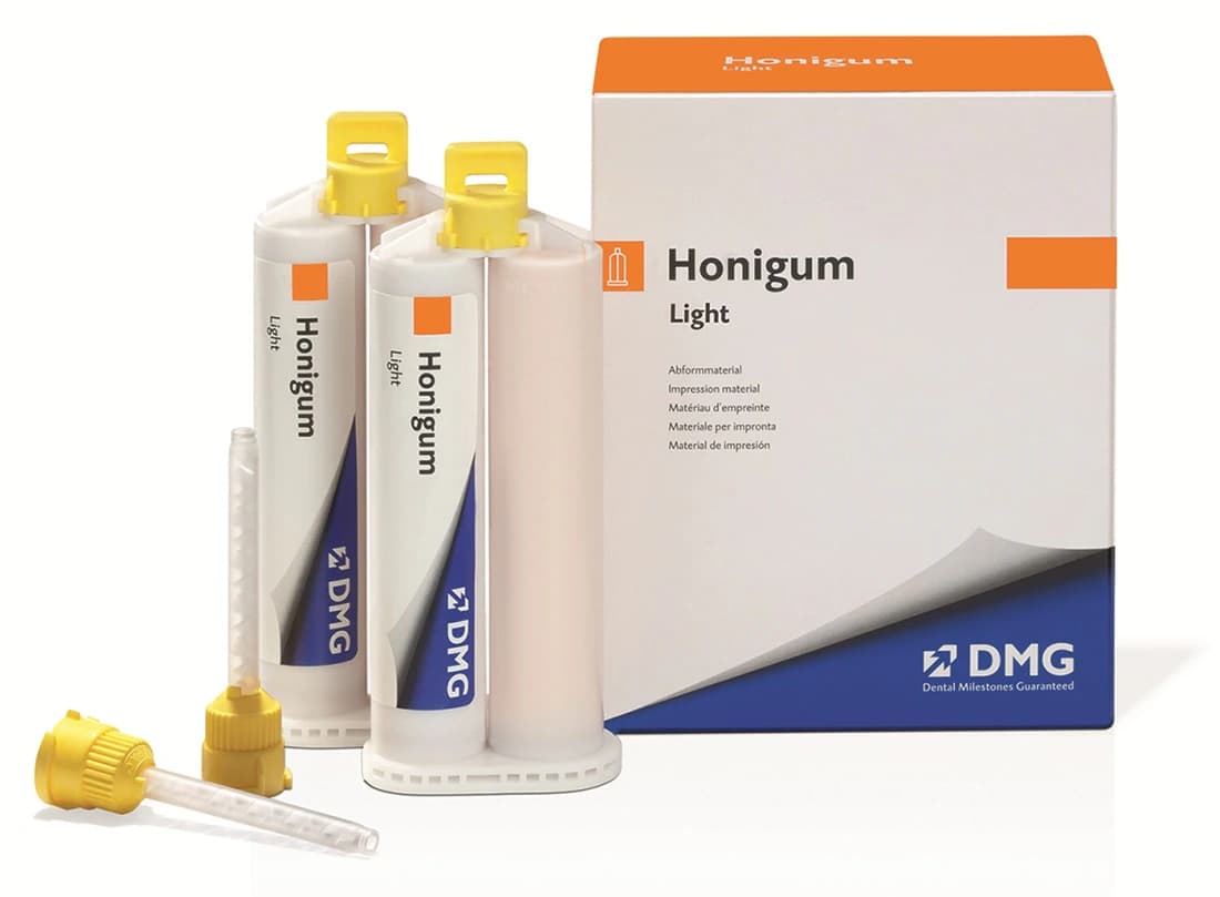 Honigum Automix VPS Impression Material, Light Body, Regular Set, 50 ml Cartridges, 2/Pk with Tips, 999831 - Honigum Automix - Image 1