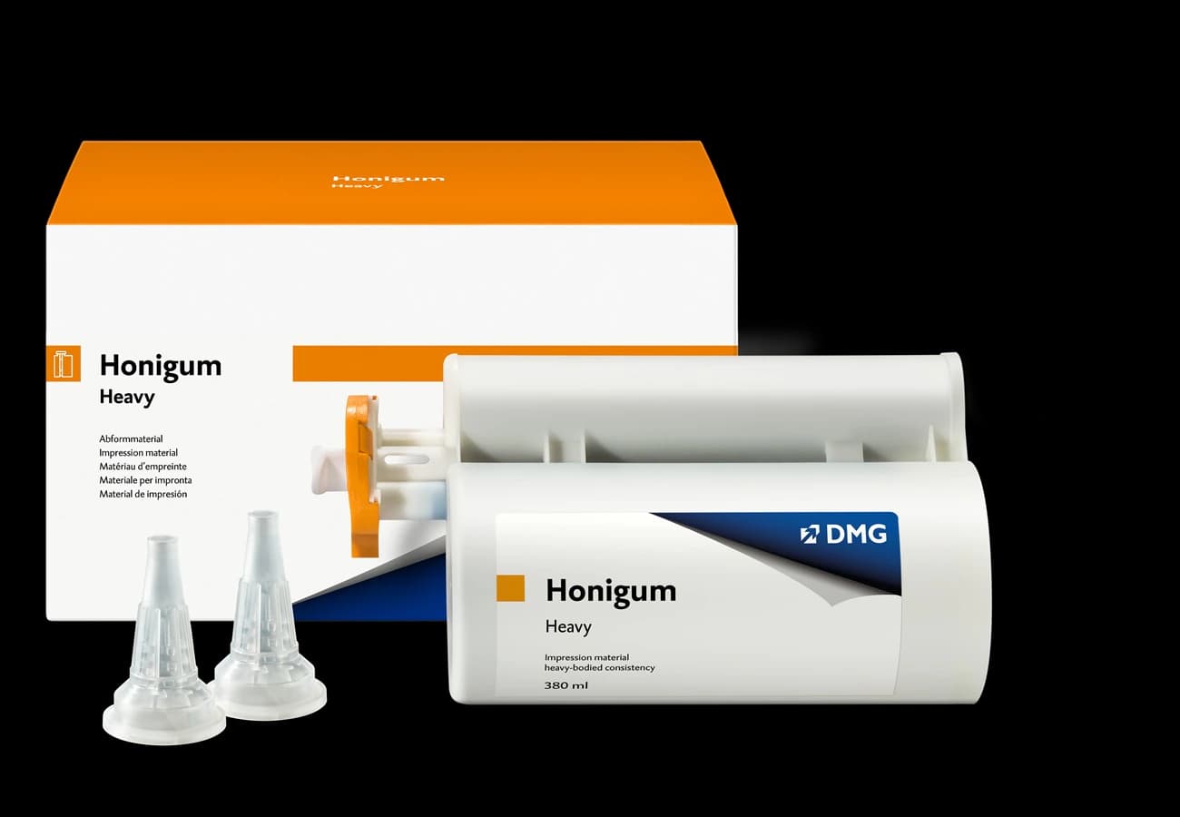 Honigum MixStar Heavy Body VPS Impression Material, Regular Set, 380 ml Cartridge, Blue, with 10 MixStar Tips, 999537 - Honigum MixStar Heavy Body 380ml Cartridge - Image 1