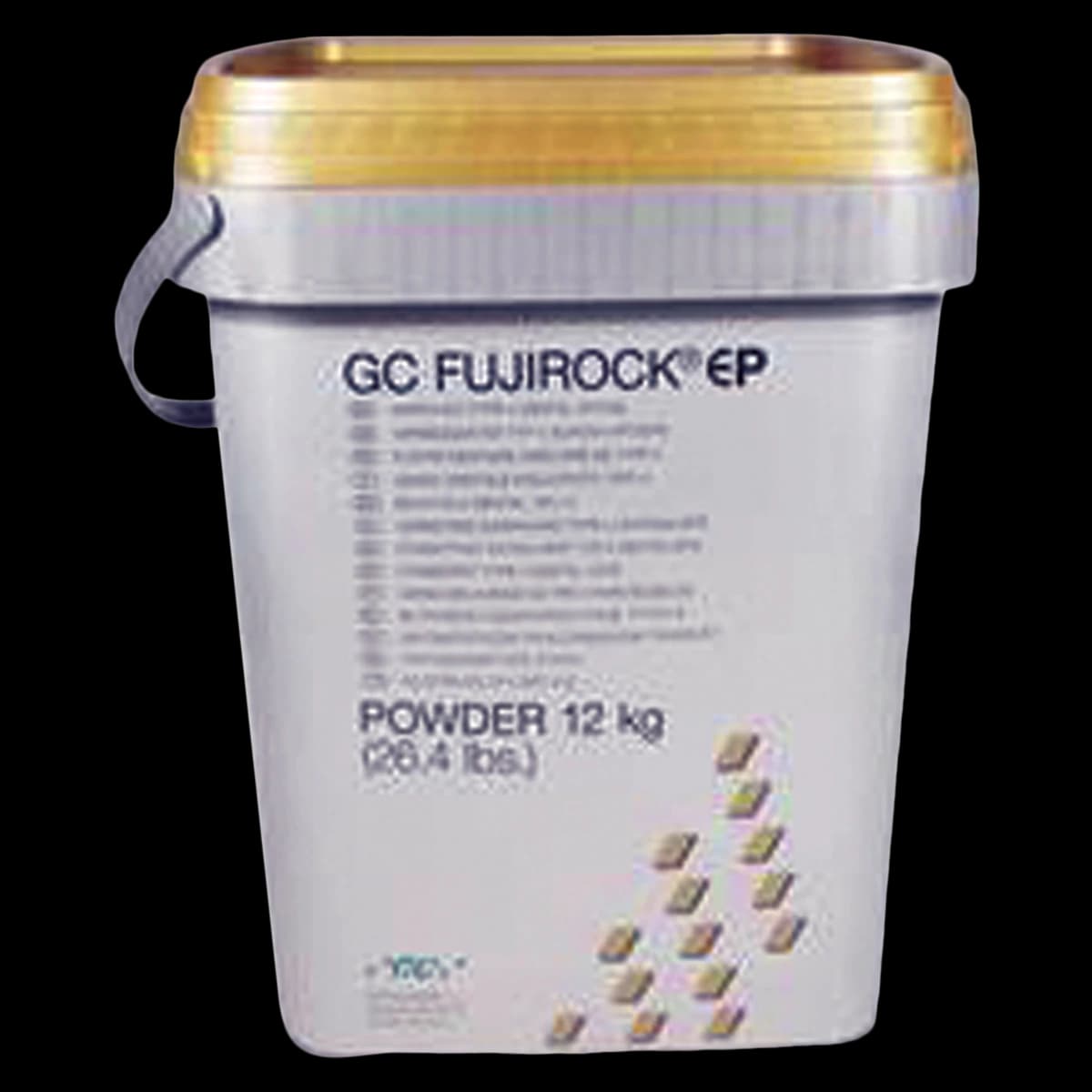 GC Fujirock EP Type IV Dental Die Stone, Golden Brown, 12 kg (26 lb) Pail - GC Fujirock EP Type 4 Dental Stone - Image 1