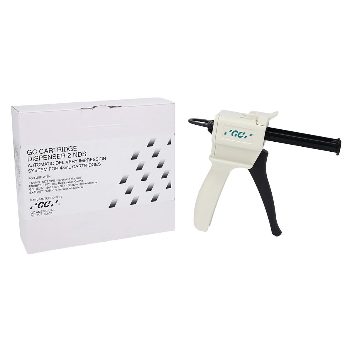 GC NDS Cartridge Dispenser II, 48 mL, 1:1 Ratio, Autoclavable, 152101 - TEMPSMART® Temporary Crown & Bridge Material - GC Cartridge Dispenser II - Image 1