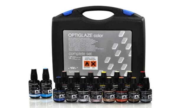 GC America OptiGlaze Color Yellow, Light-Cured Nano-Filled Characterization Coating, 2.6 mL Bottle, #8414 - OptiGlaze Color Yellow 2.6mL - Image 1