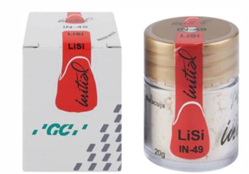 GC Initial LiSi Inside Veneering Ceramic, Maracuja (IN-49), 20 g - GC America - Initial LiSi Inside (Maracuja) - Image 1