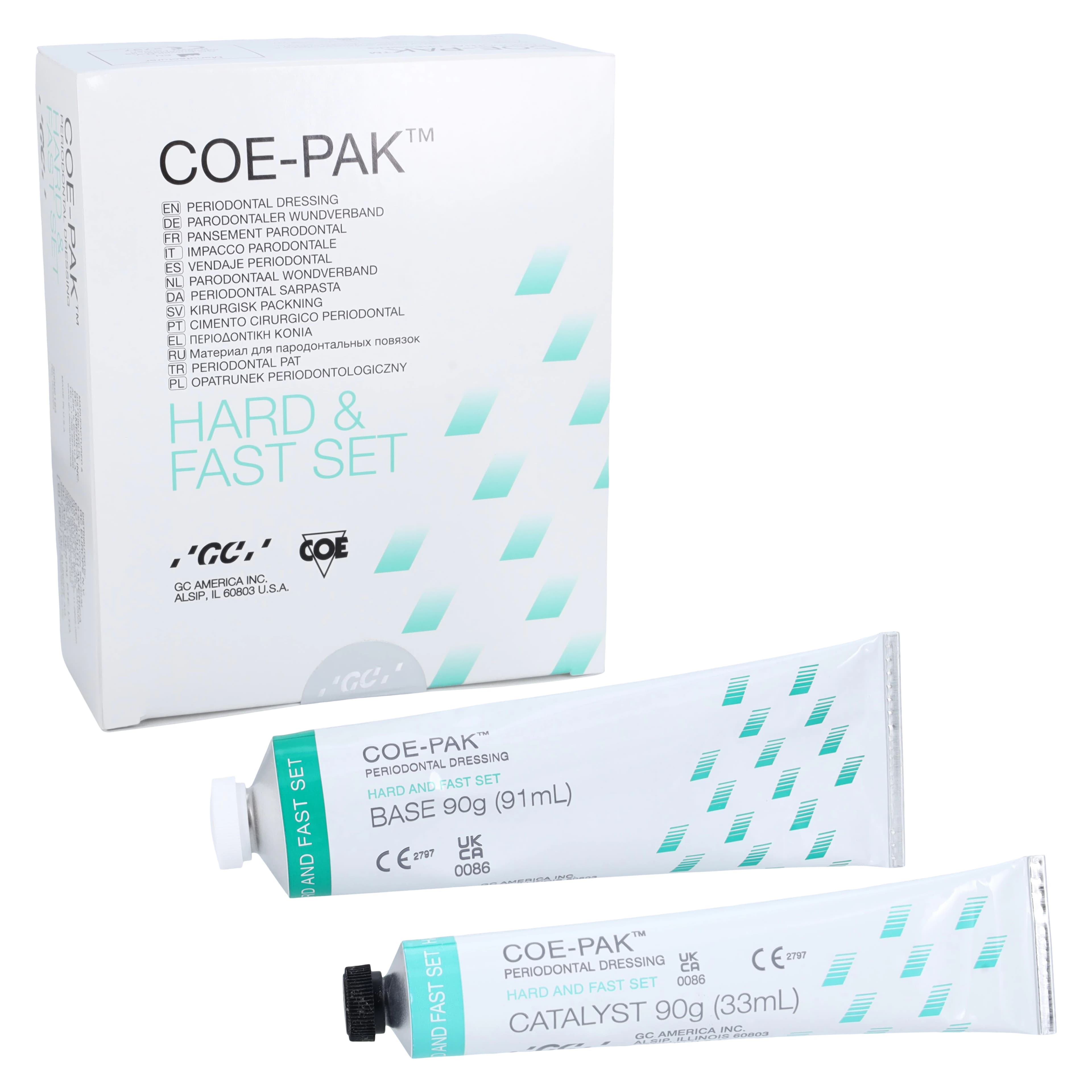Coe-Pak Periodontal Dressing, Hard and Fast Set, Standard Package, 90 g Base & 90 g Catalyst, 135301 - Coe-Pak Periodontal Dressing, Hard and Fast Set, 1/Pk (Discontinued), 135301 - Image 1