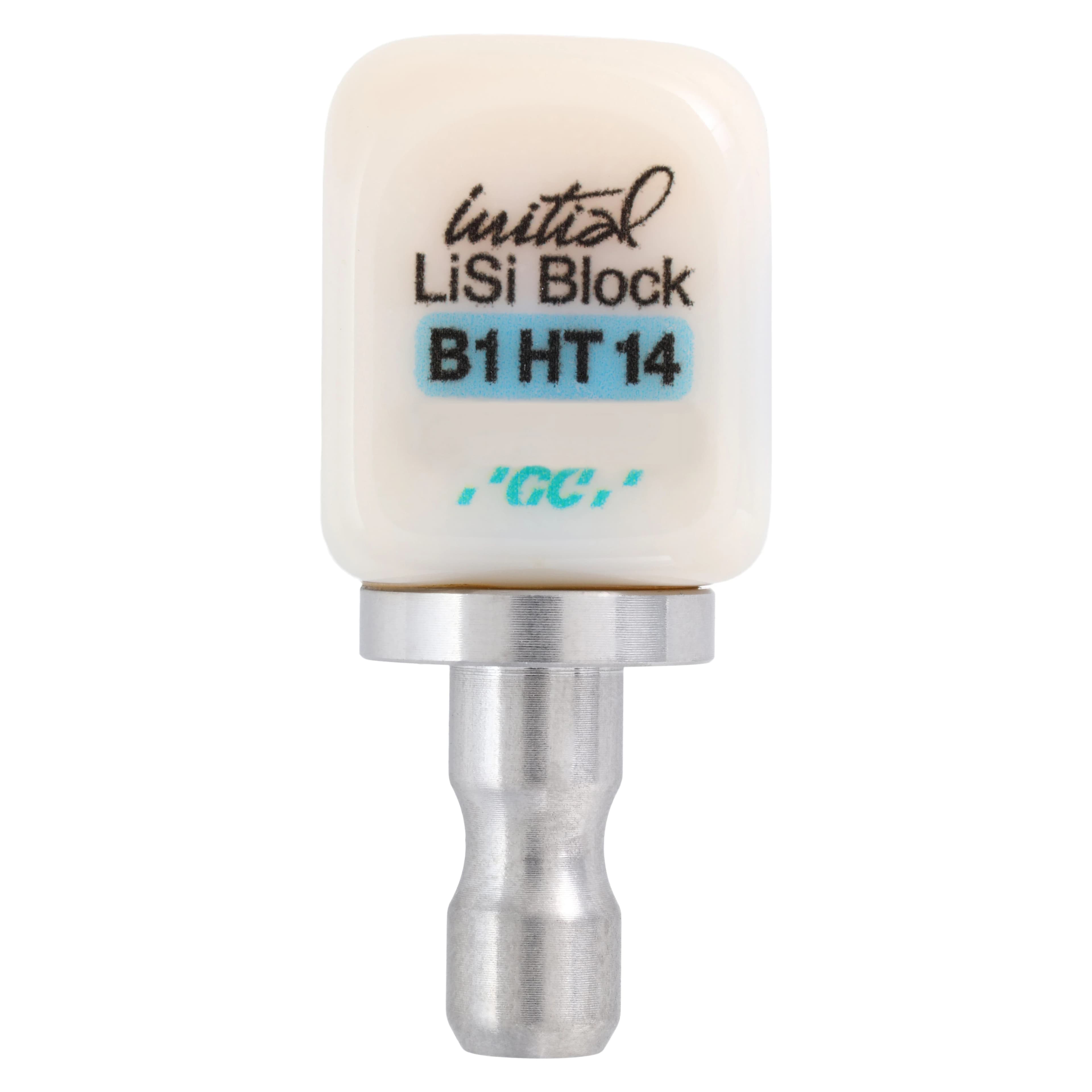 GC Initial LiSi Block 14 CEREC B1 HT, Lithium Disilicate CAD/CAM Milling Block, 5/Box - Initial LiSi Block 14 CEREC B1 HT (5) - Image 1