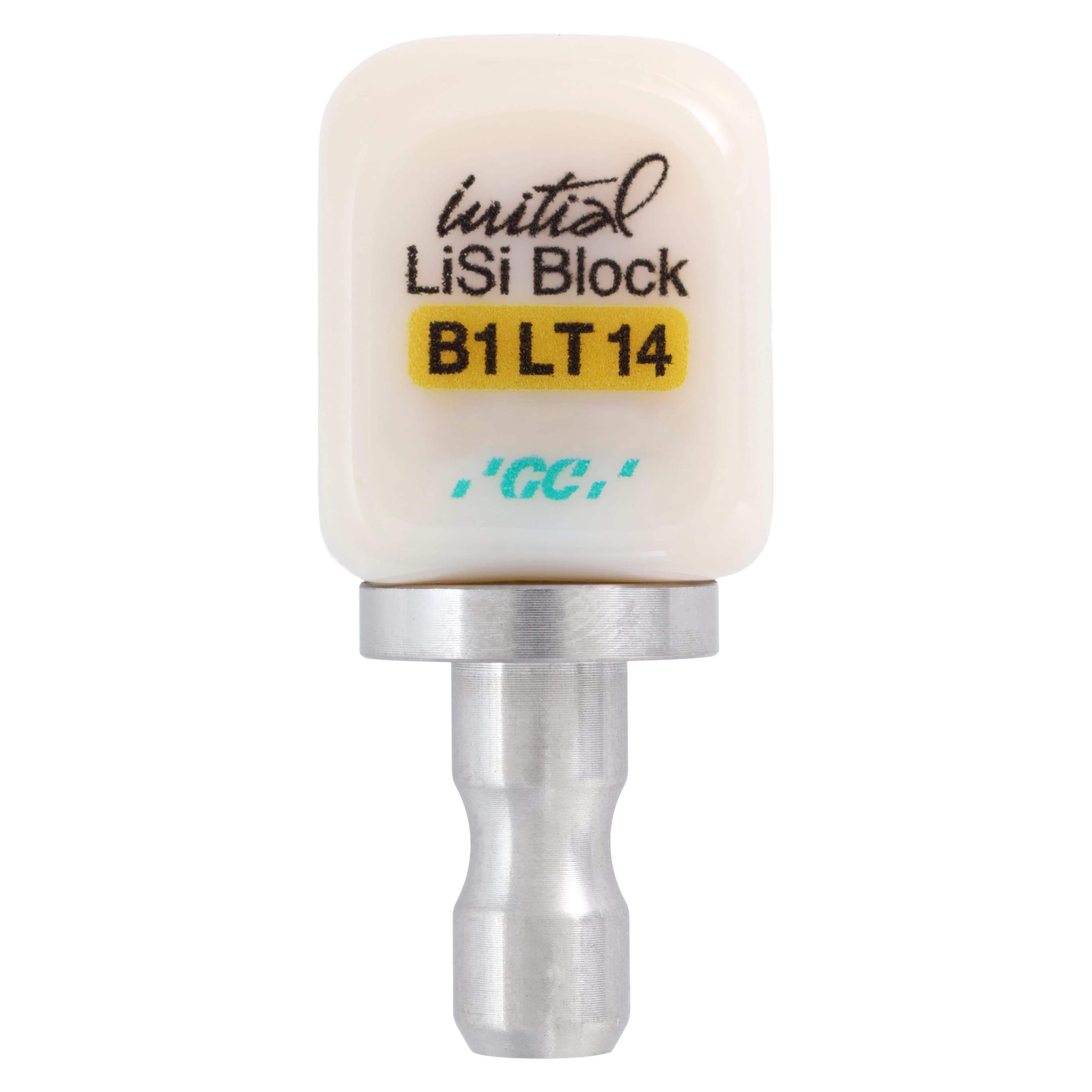 GC Initial LiSi Block 14 CEREC B1 LT, Low Translucency, 5/Box - Initial LiSi Block 14 CEREC B1 LT (5) - Image 1