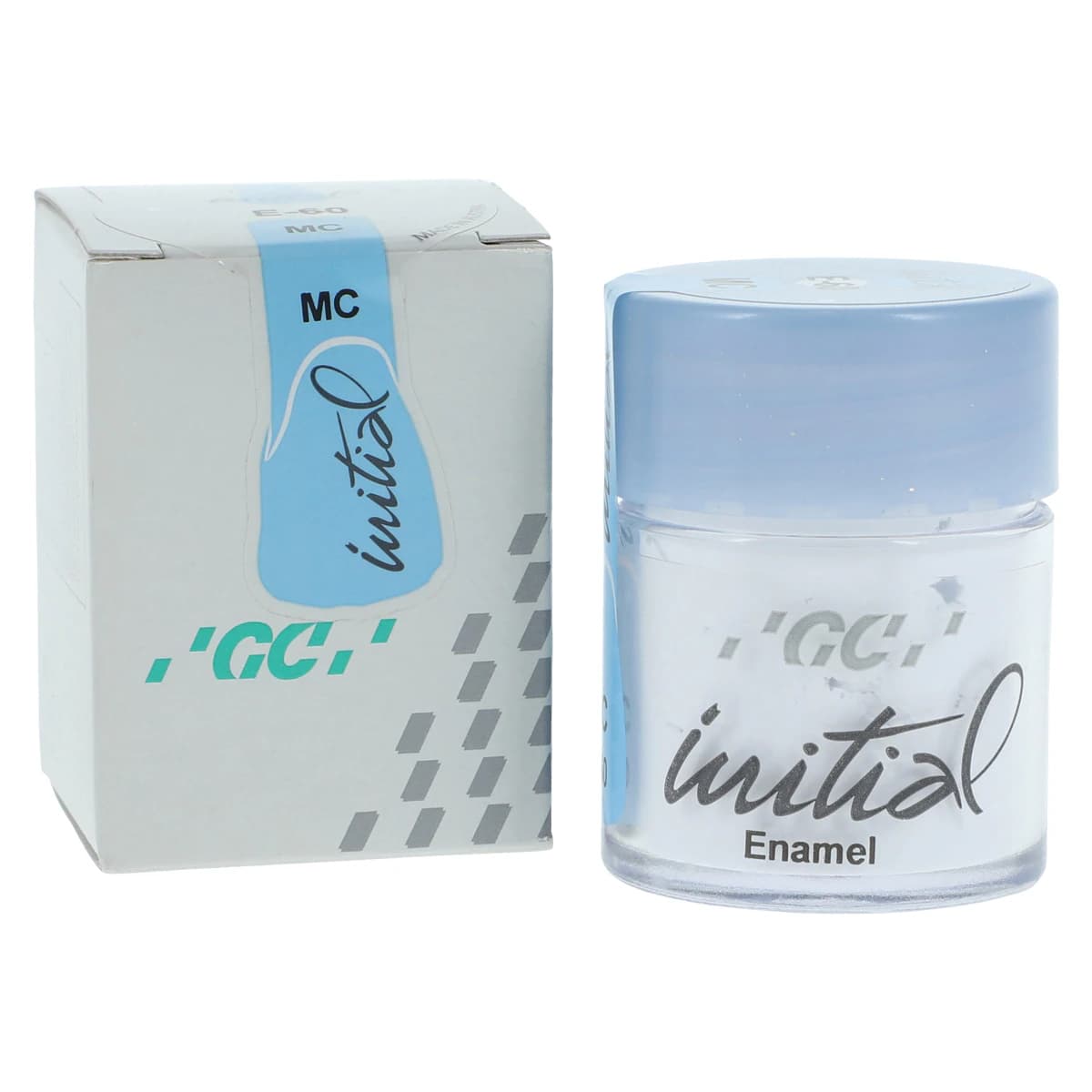 GC Initial MC Enamel Ceramic Refill, E-60 Shade, 20 g Jar - GC Initial MC Enamel Ceramic Refill - Image 1