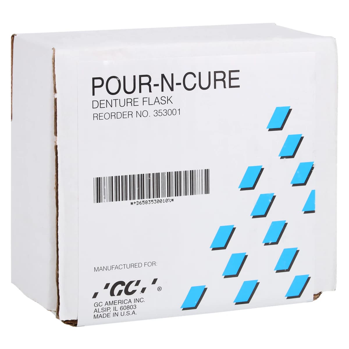GC America Pour-N-Cure Denture Flask, 353001, 1/Pkg - Pour-N-Cure Flask, GC America, 353001 - Image 1